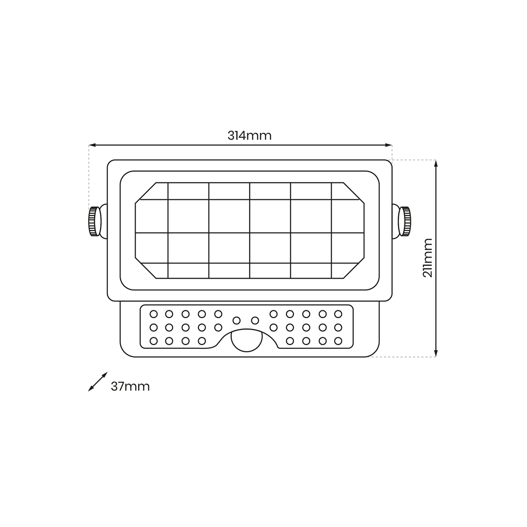 NAŚWIETLACZ SOLARNY EPAD 10W 1150LM 4000K