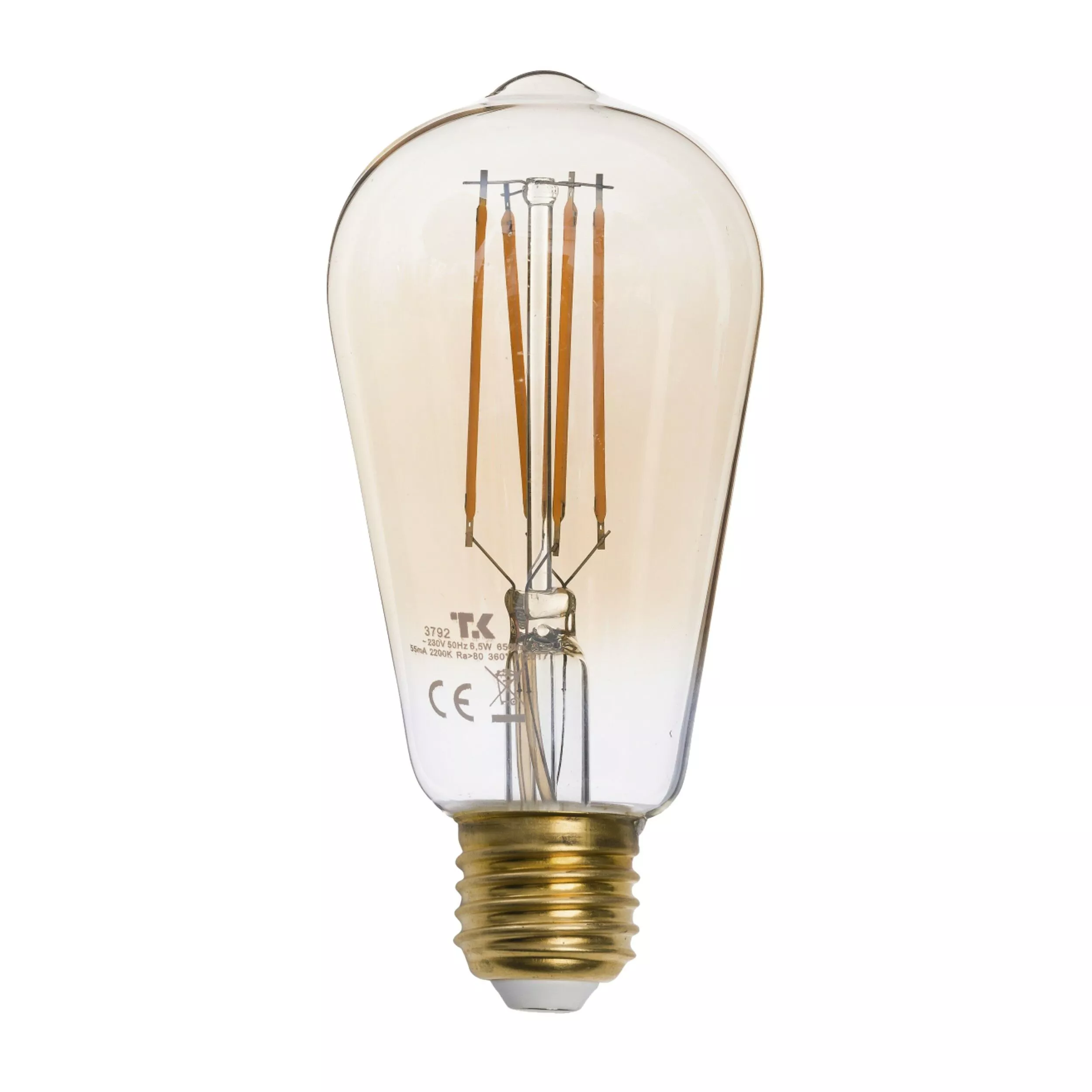 ŻARÓWKA AMBER ST58 STOŻEK