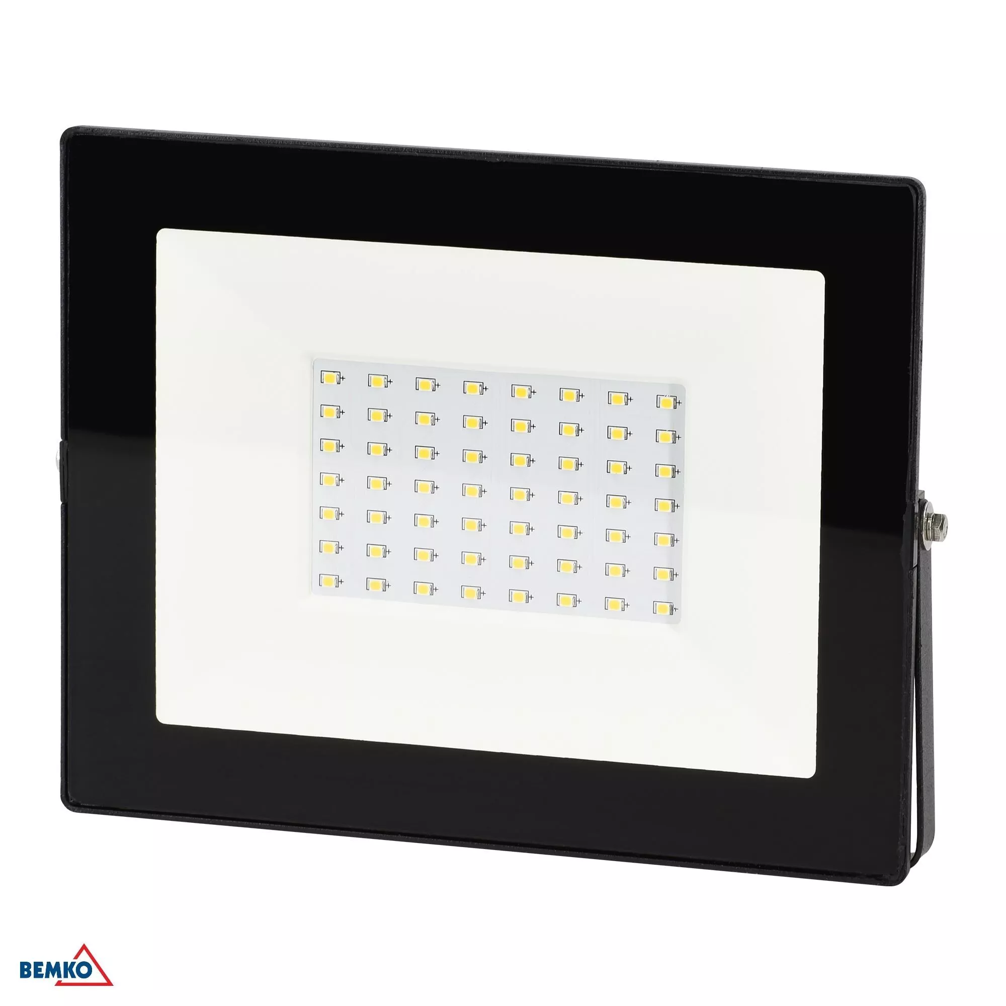 BEMKO NASWIETLACZ LED SMD KASTEL 50W 4000K 4000LM IP65 CZARNY C64-LFK-050BL-4K