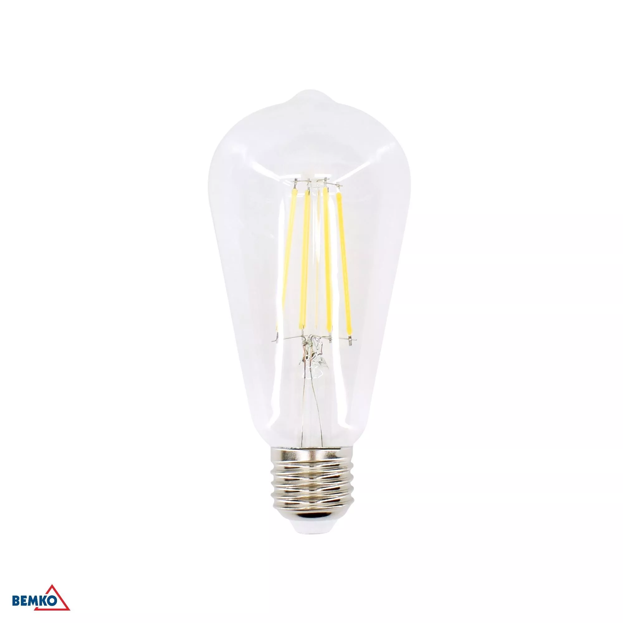 Żarówka LED Filament E27 ST64 7W 4000K 1055lm D86-FLB-E27-ST64-070-4K Bemko