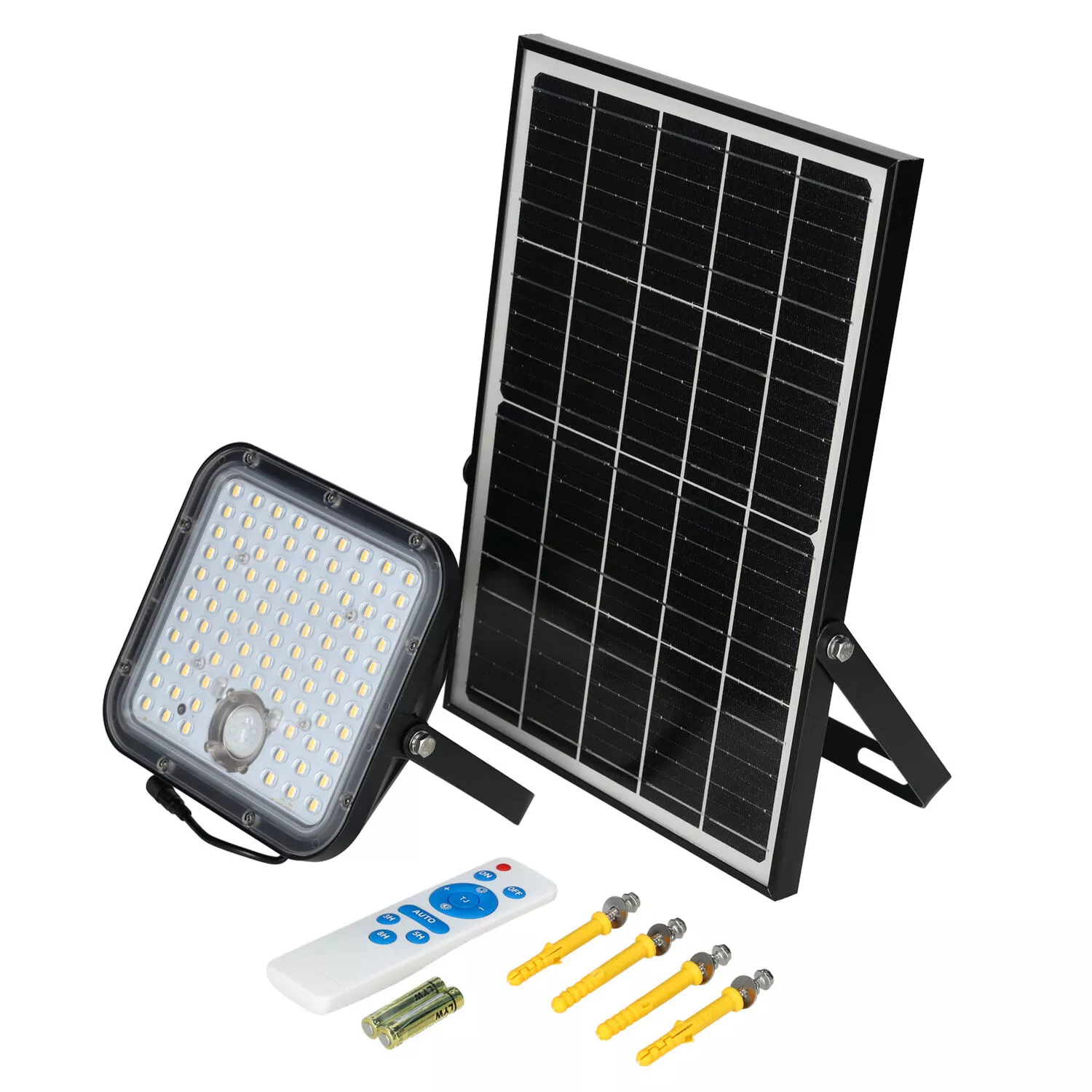 LED NASWIETLACZ 30W SOLAR LED MHCS Z CZUJNIKIEM RUCHU I NATEZENIA SWIATLA 4800LM NEUTRALNA BIALA KFNSC30NB KOBI