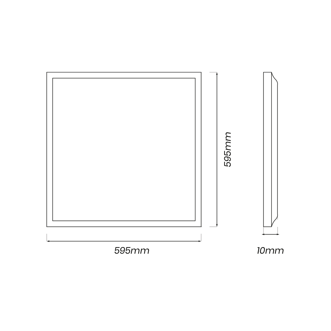 PANEL LED 48W 4000K SLIM 60X60