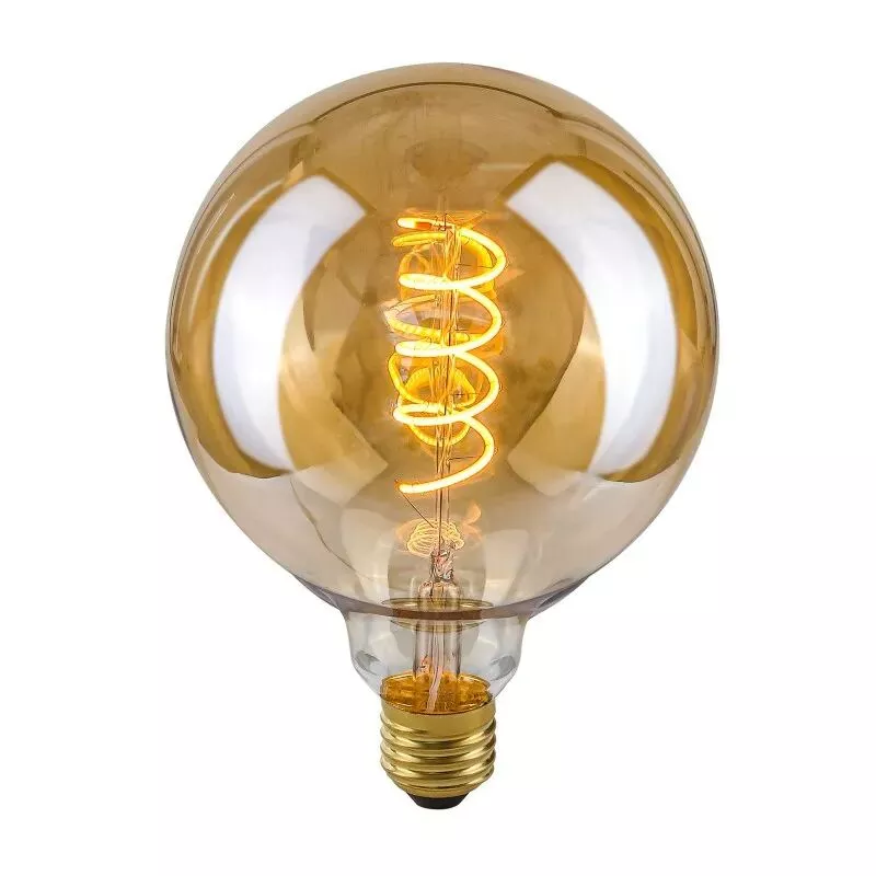 ŹRÓDŁO ŚWIATŁA RETRTRO E27 4W 2200K G125 SPIRAL AMBER