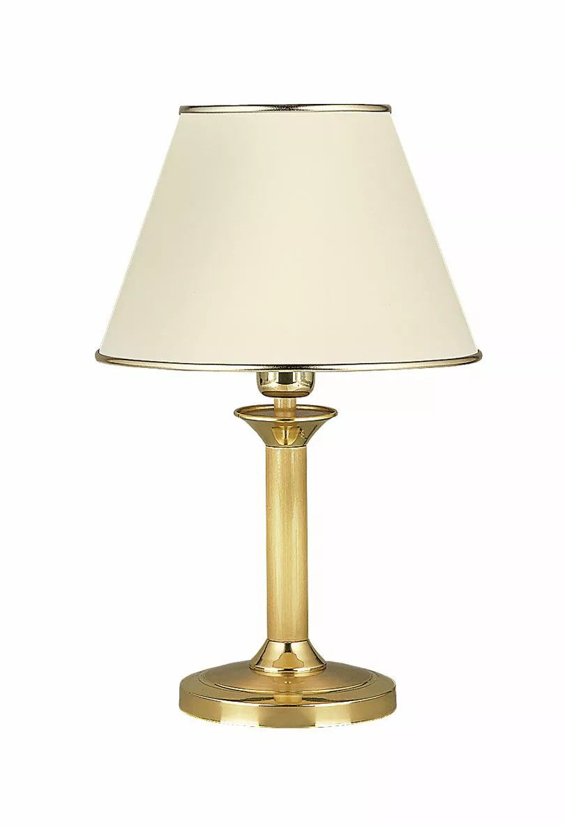 CLASSIC KLASYCZNA LAMPA NOCNA ZŁOTA SATYNOWANA 0288