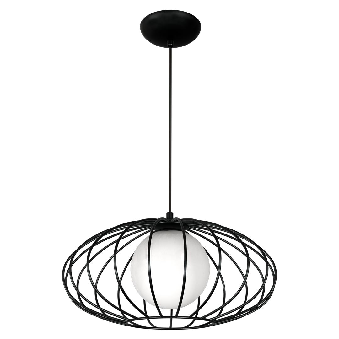 LAMPA WISZĄCA KRONOS BLACK 1XE14