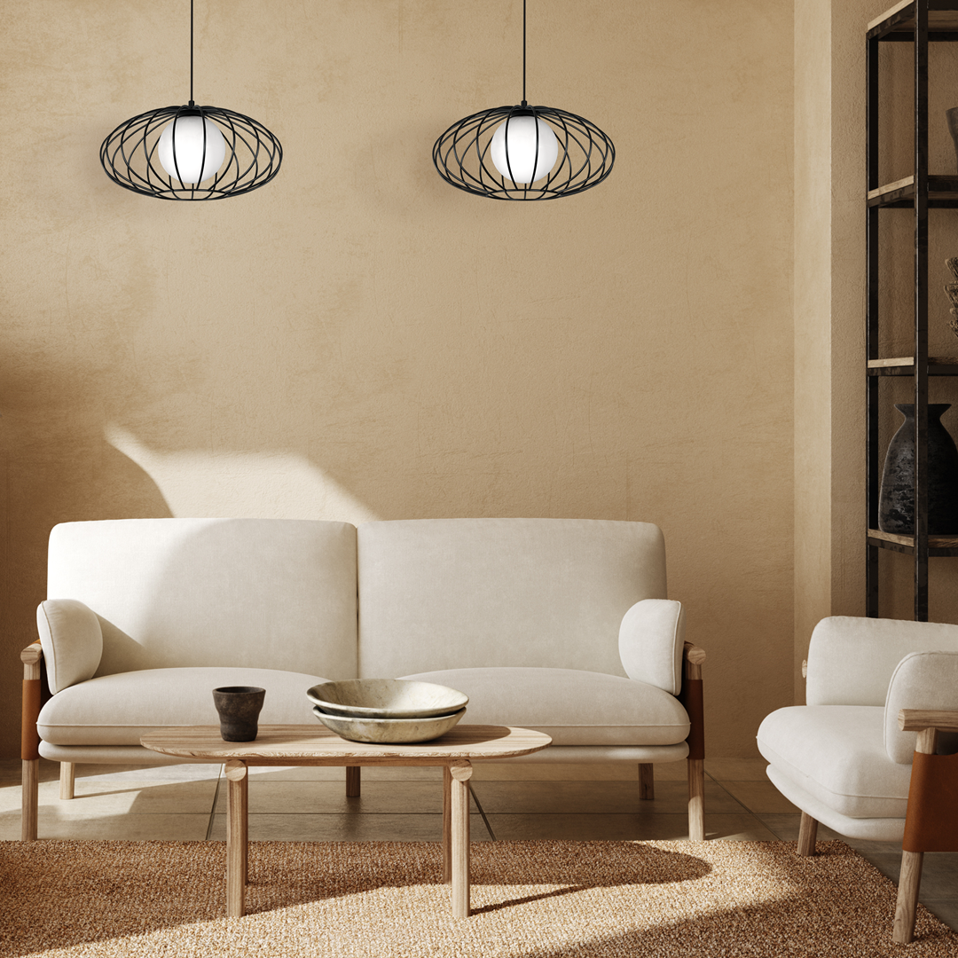 LAMPA WISZĄCA KRONOS BLACK 1XE14