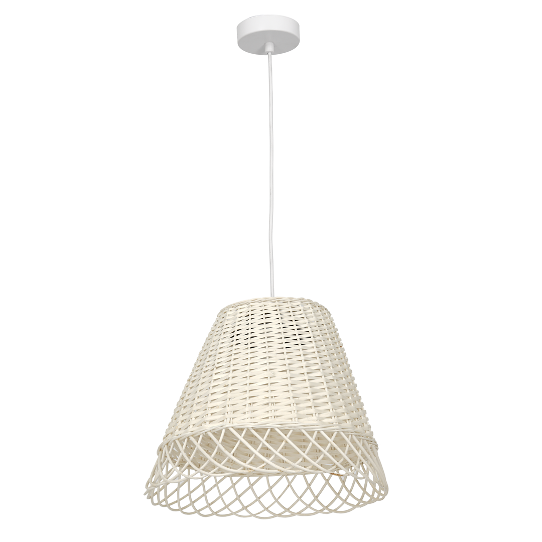 LAMPA WISZĄCA VIMINI WHITE 1XE27