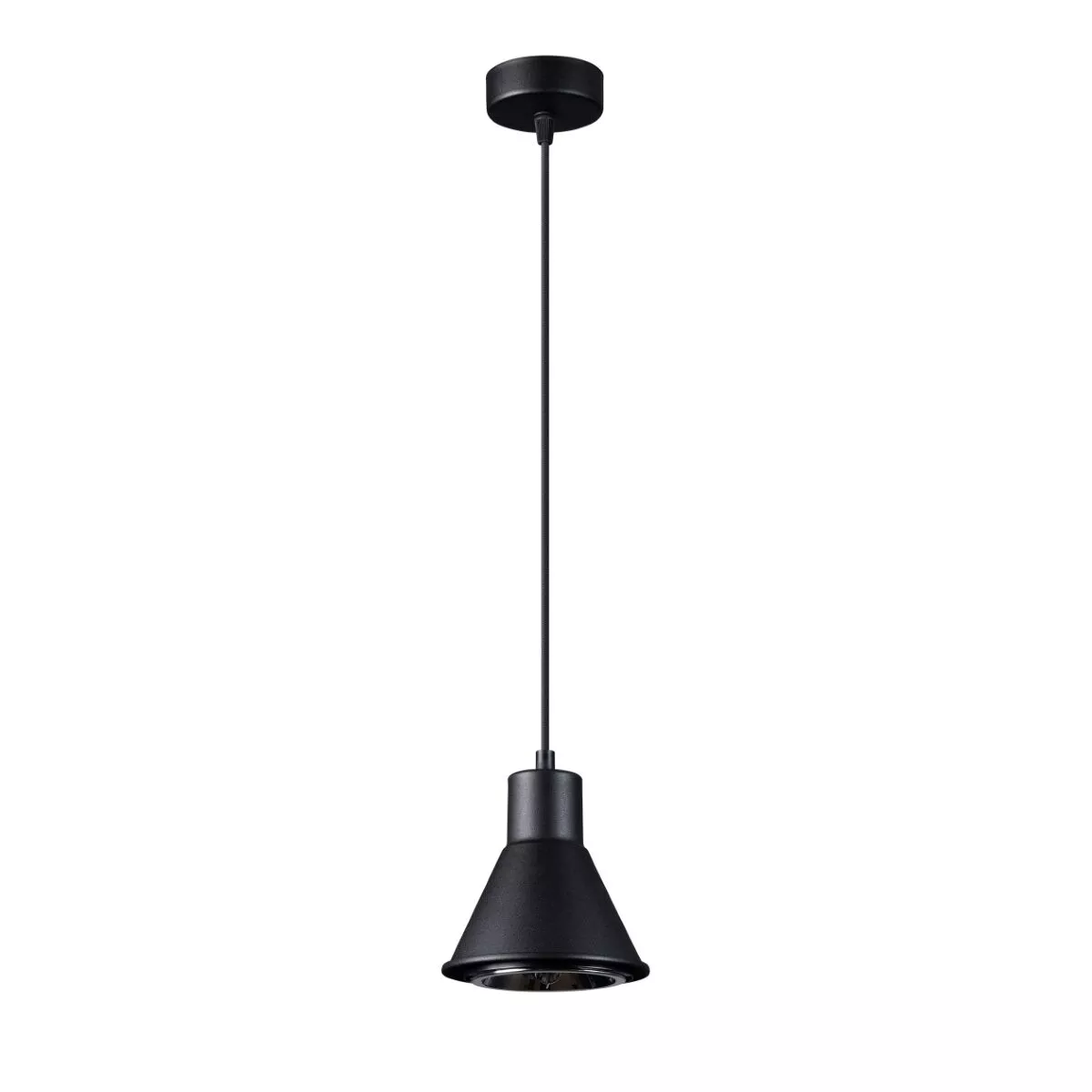 LAMPA WISZĄCA TAZILA 1 CZARNA [ES111]