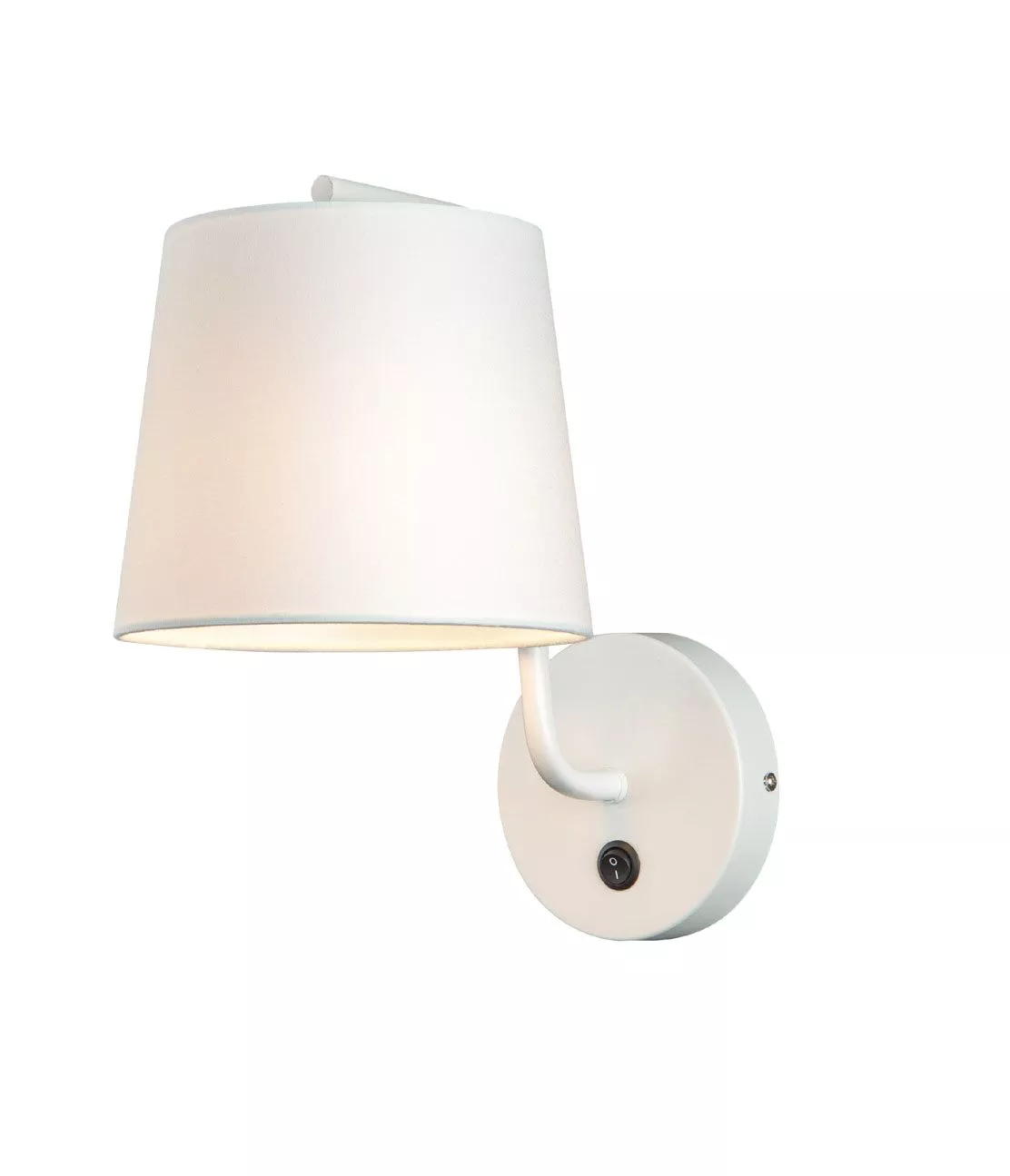 MAXLIGHT W0193 KINKIET CHICAGO BIAŁY + BIAŁY ABAŻUR