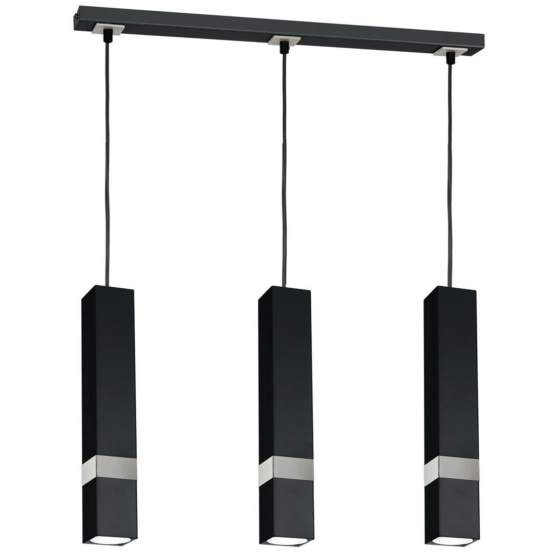 LAMPA WISZĄCA VIDAR BLACK/CHROME 3XGU10
