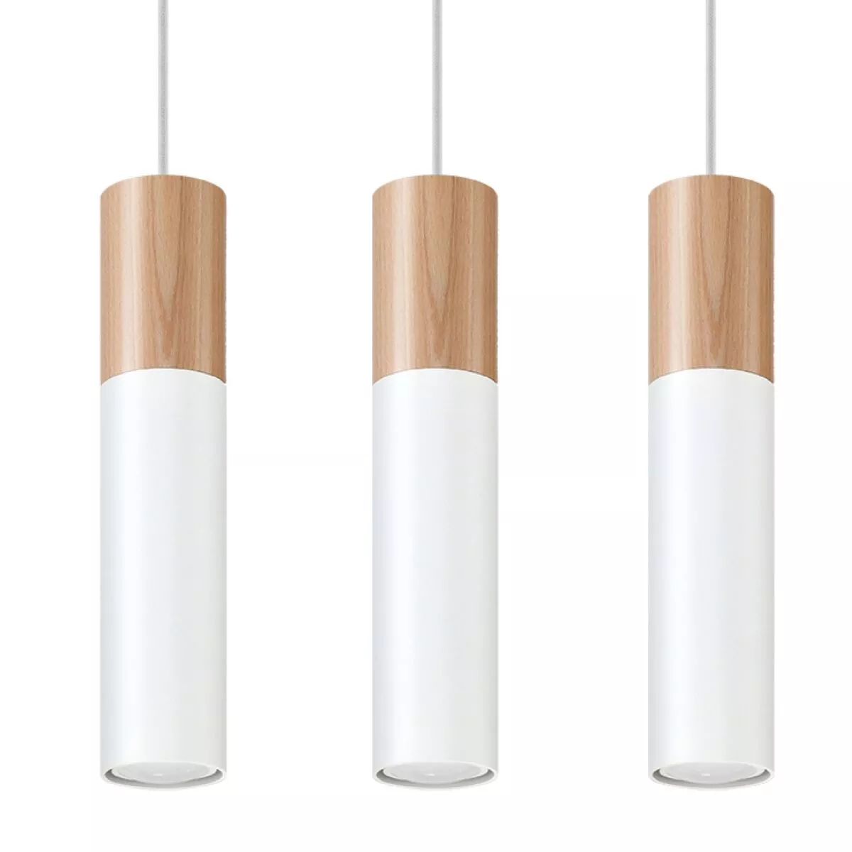 LAMPA WISZĄCA PABLO 3L BIAŁA