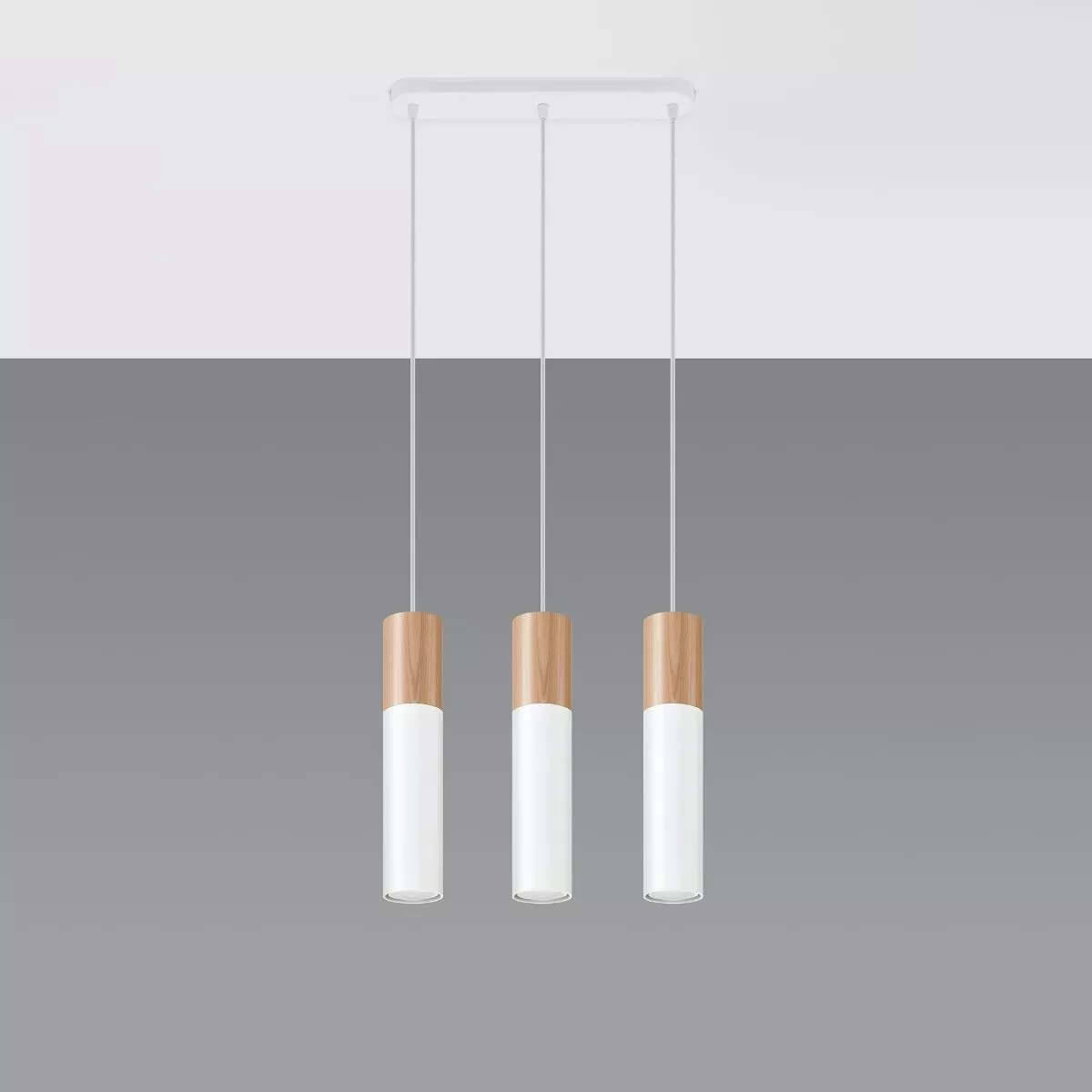 LAMPA WISZĄCA PABLO 3L BIAŁA