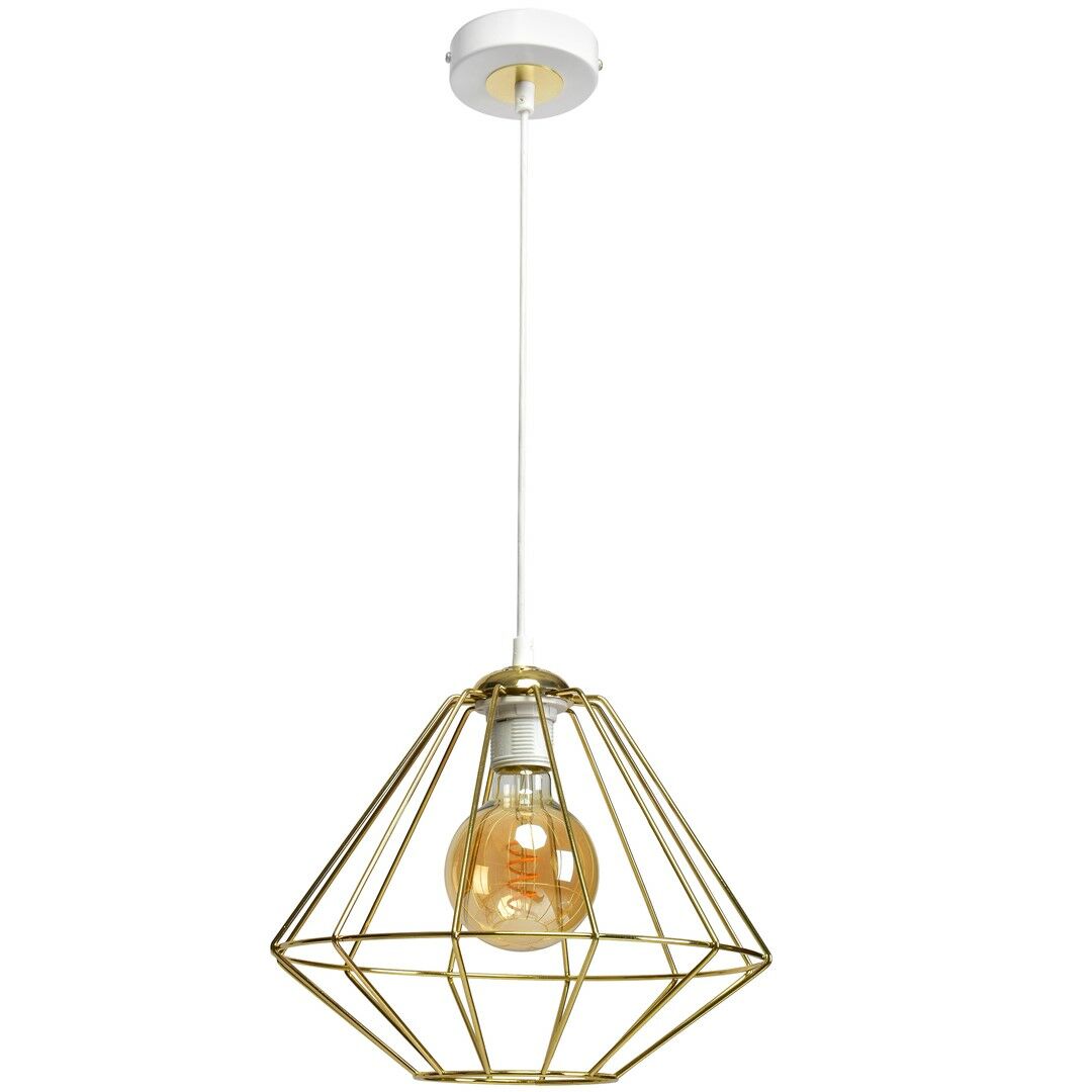 LAMPA WISZĄCA LUPO WHITE/GOLD 1XE27