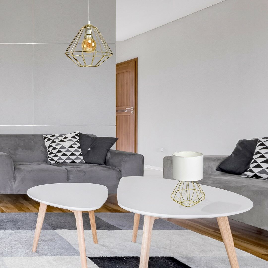 LAMPA WISZĄCA LUPO WHITE/GOLD 1XE27