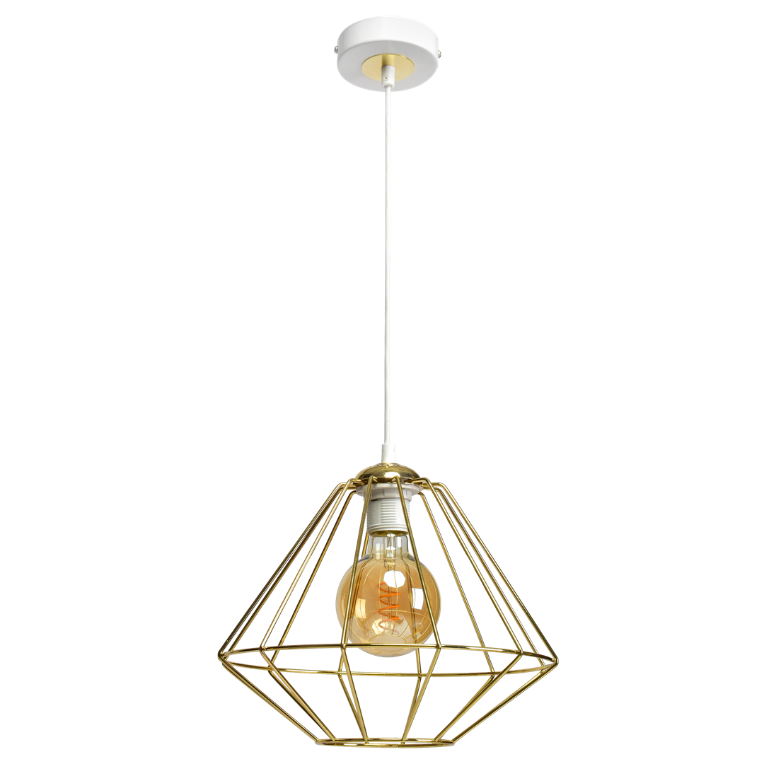 LAMPA WISZĄCA LUPO WHITE/GOLD 1XE27