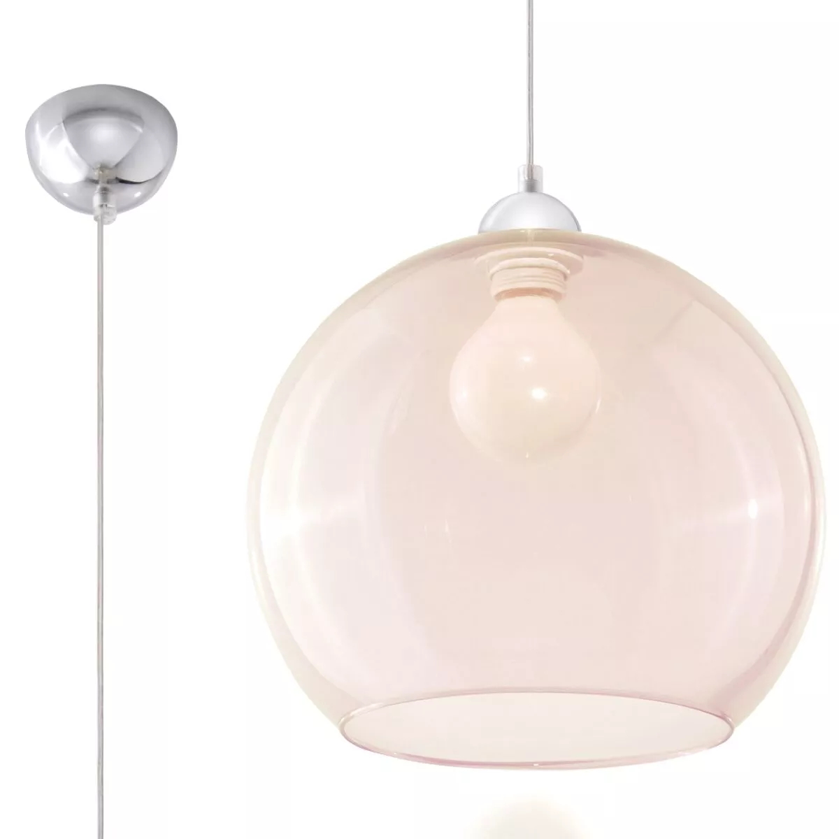 LAMPA WISZĄCA BALL SZAMPAŃSKI