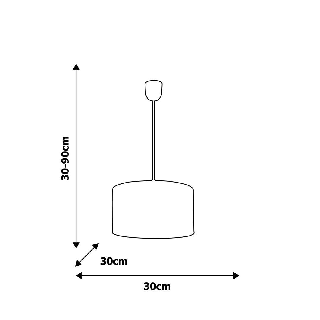 LAMPA WISZĄCA UNICORN 1XE27