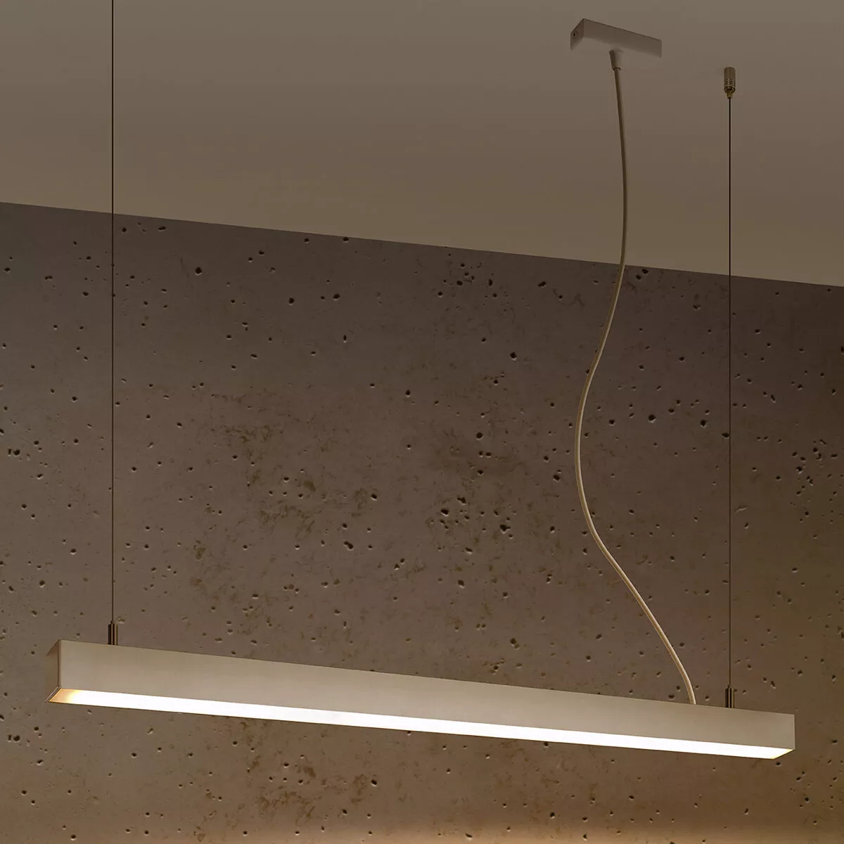 LAMPA WISZĄCA PINNE 90 BIAŁA 3000K