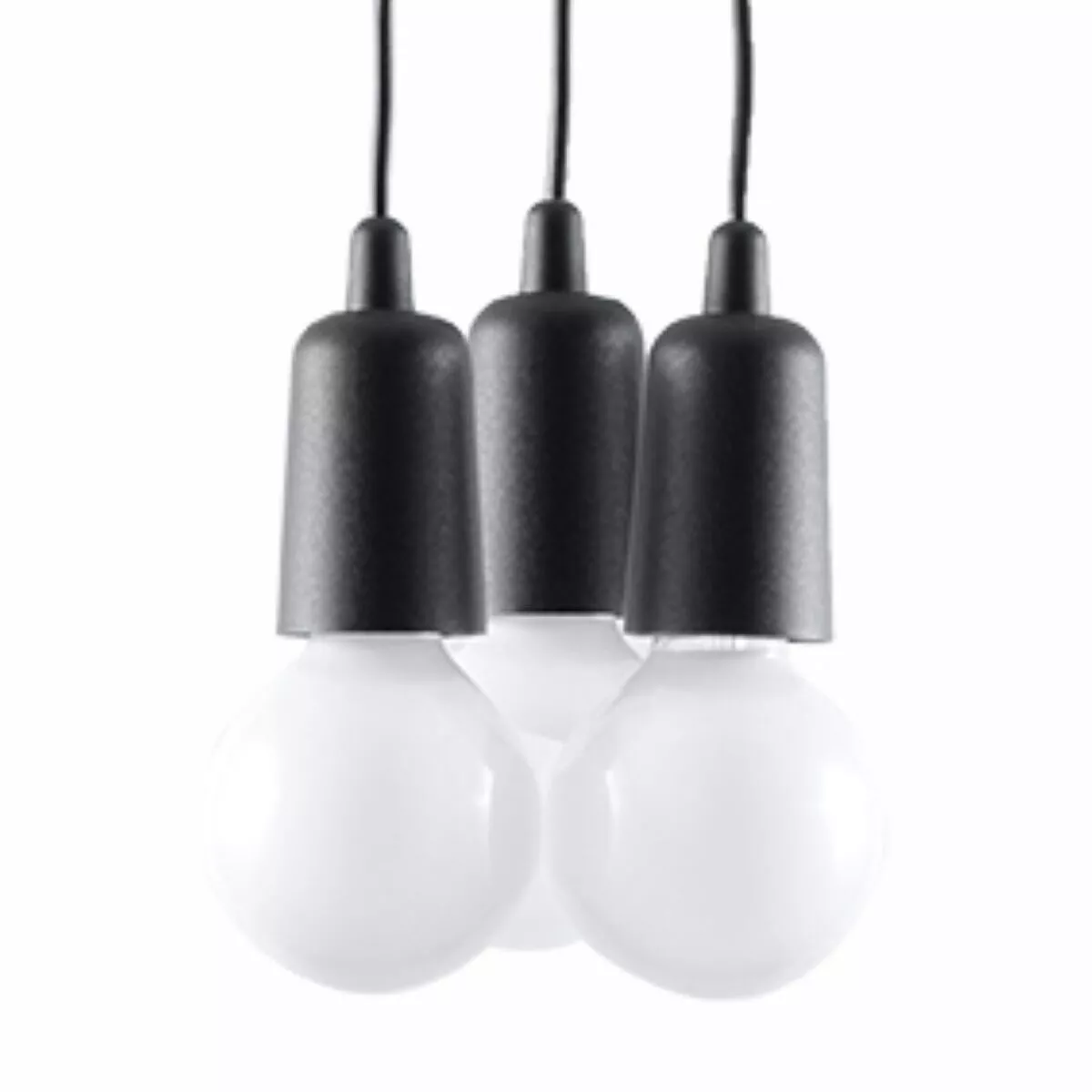 LAMPA WISZĄCA DIEGO 3 CZARNA