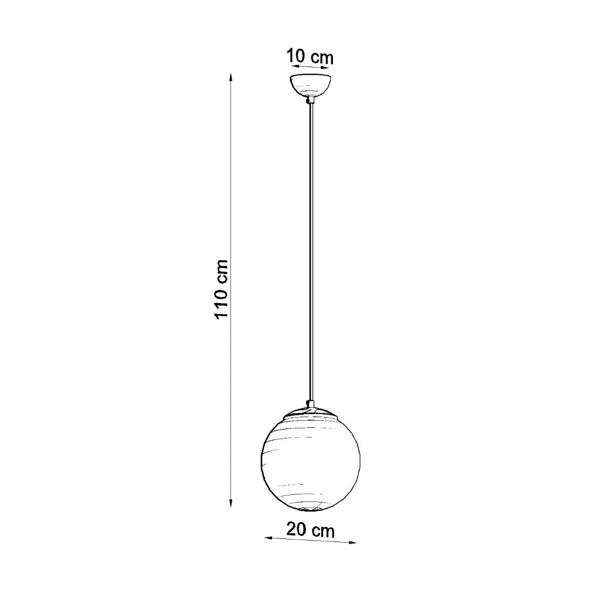 LAMPA WISZĄCA UGO 20 CHROM