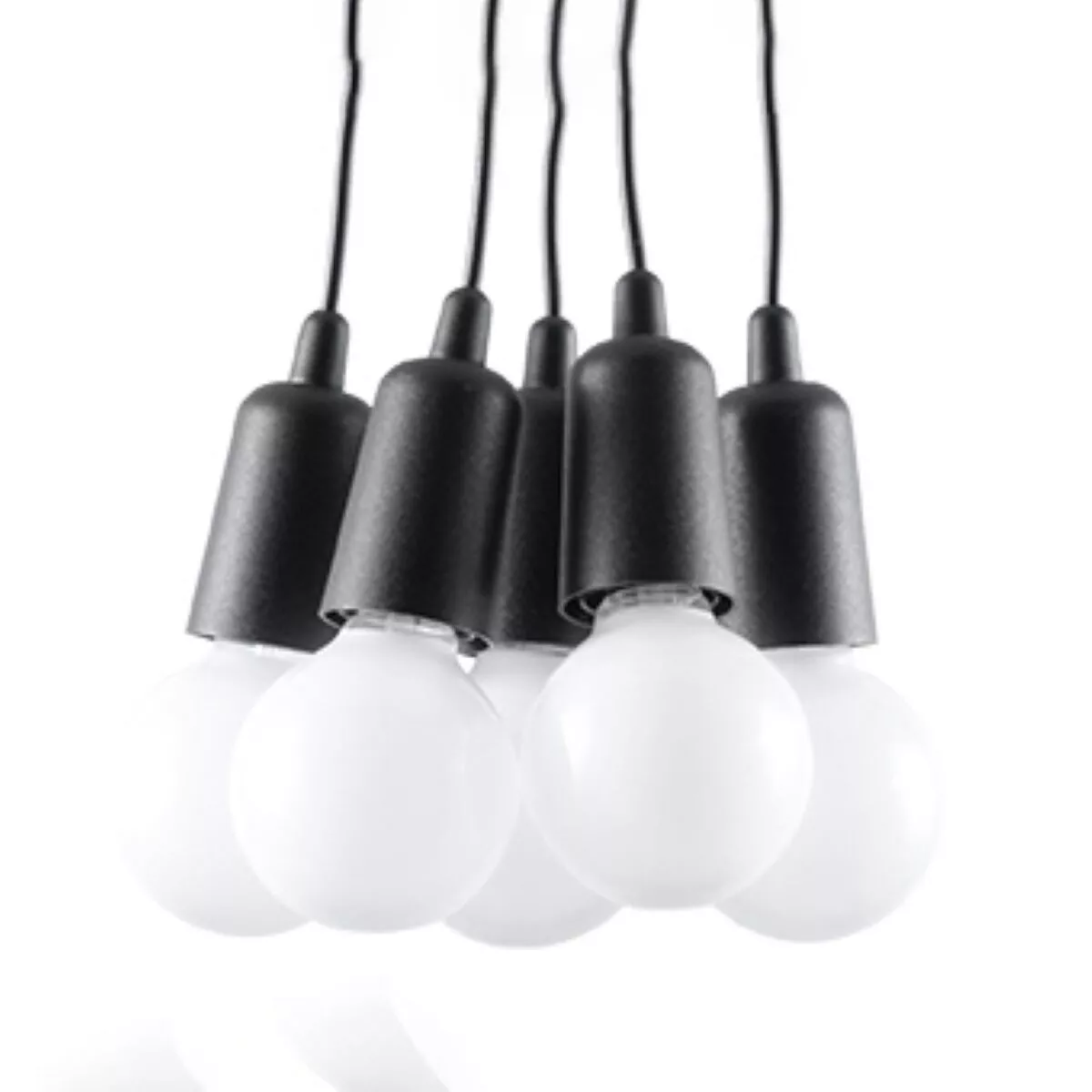 LAMPA WISZĄCA DIEGO 5 CZARNA