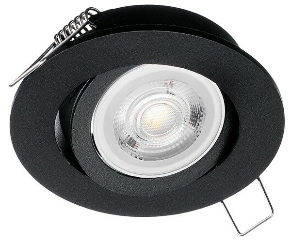 OCZKO SUFITOWE OKRĄGŁE RUCHOME IP20 BLACK