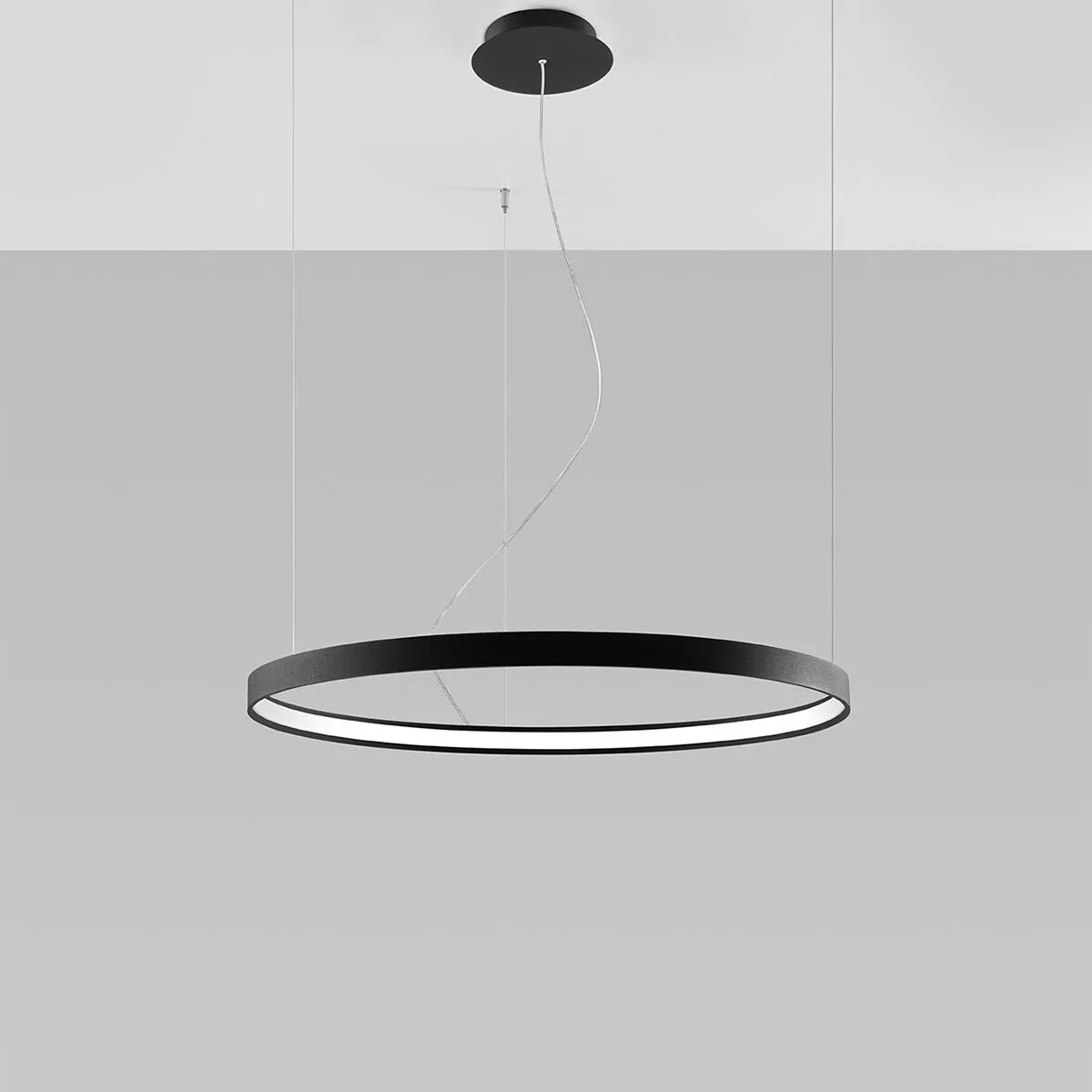 ŻYRANDOL RIO 78 CZARNY LED 4000K