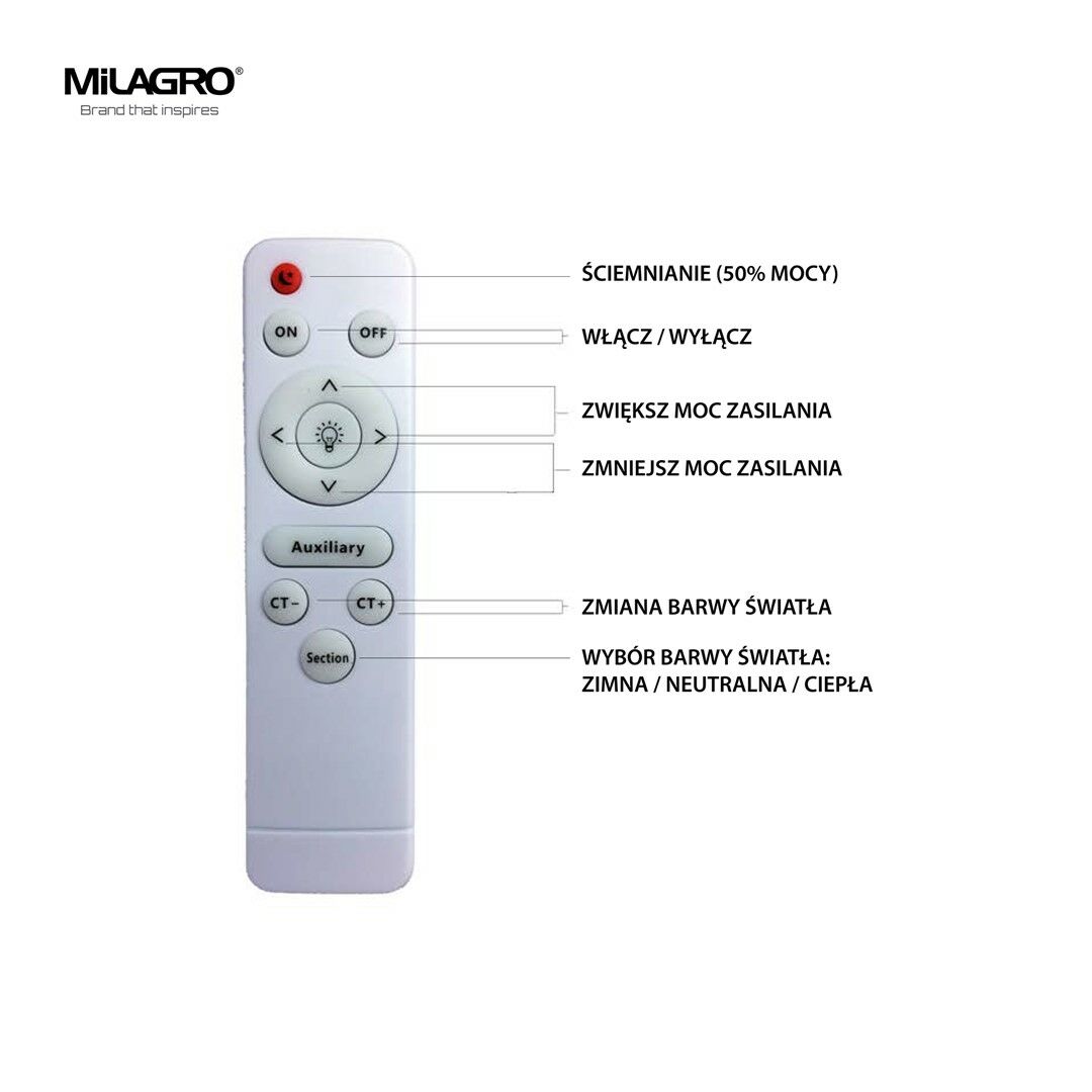 PLAFON GEA WHITE 36W LED Ø390 MM