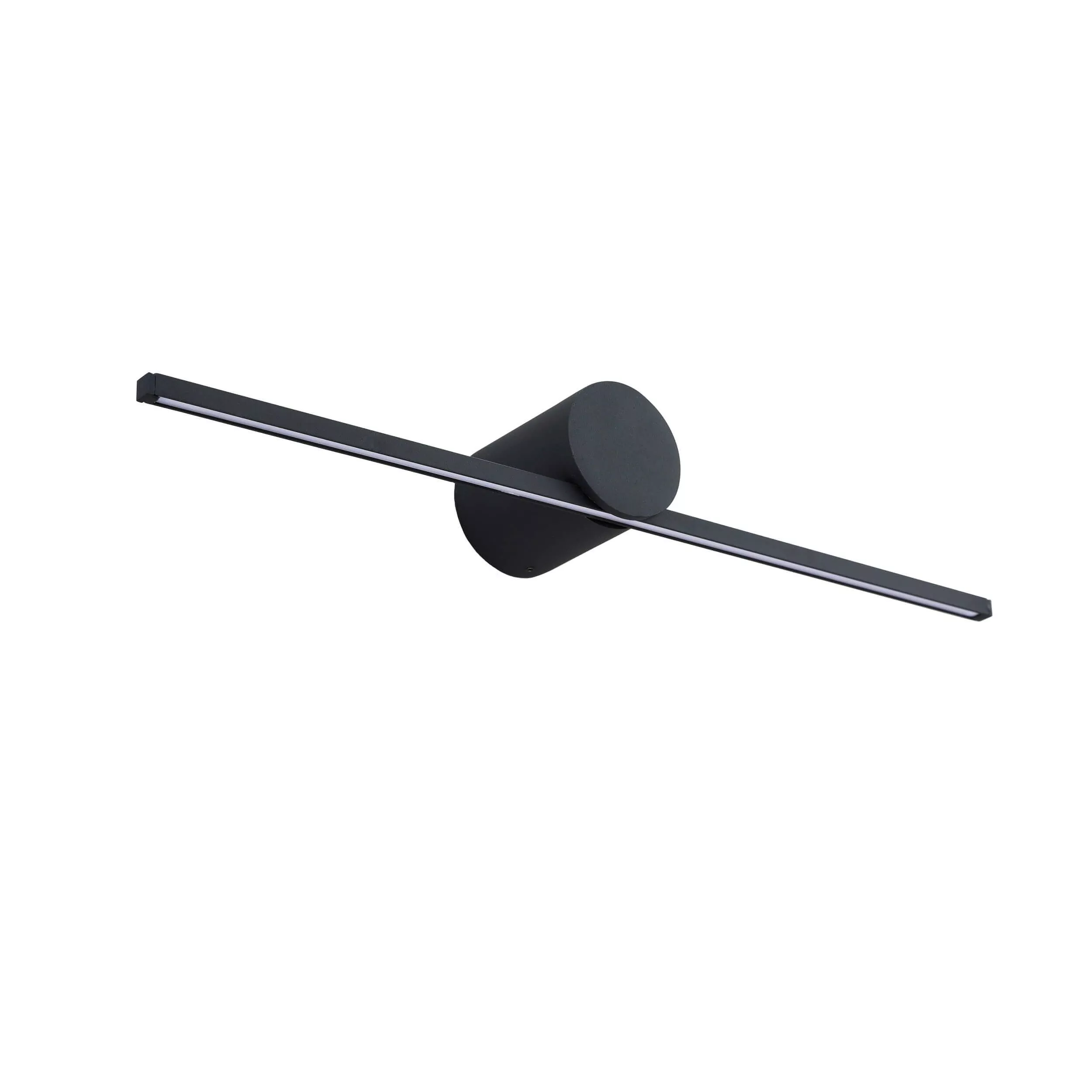 KINKIET MODERN SLIM M 1XLED CZARNY IP44 LP-777/1W M BK