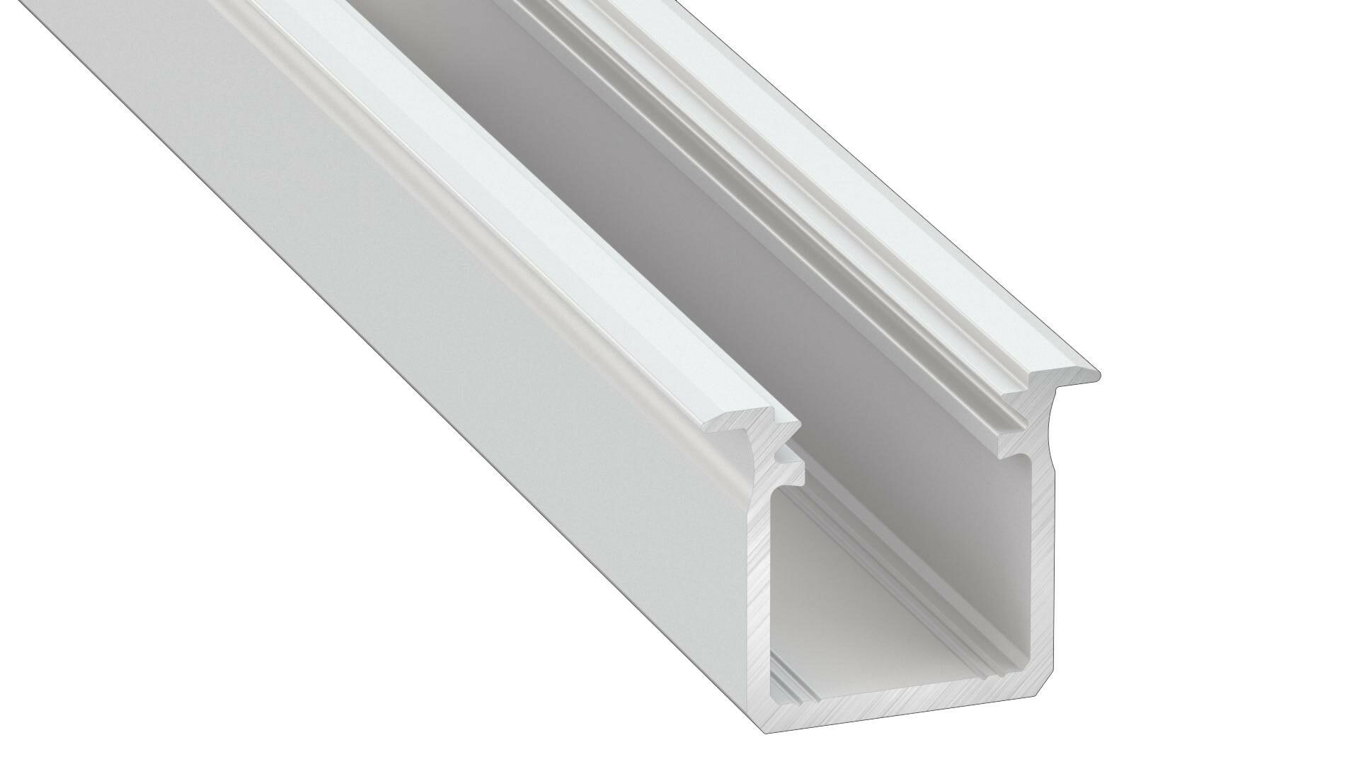 PROFIL ALUMINOWY BIAŁY TYP G 1M + KLOSZ MLECZNY