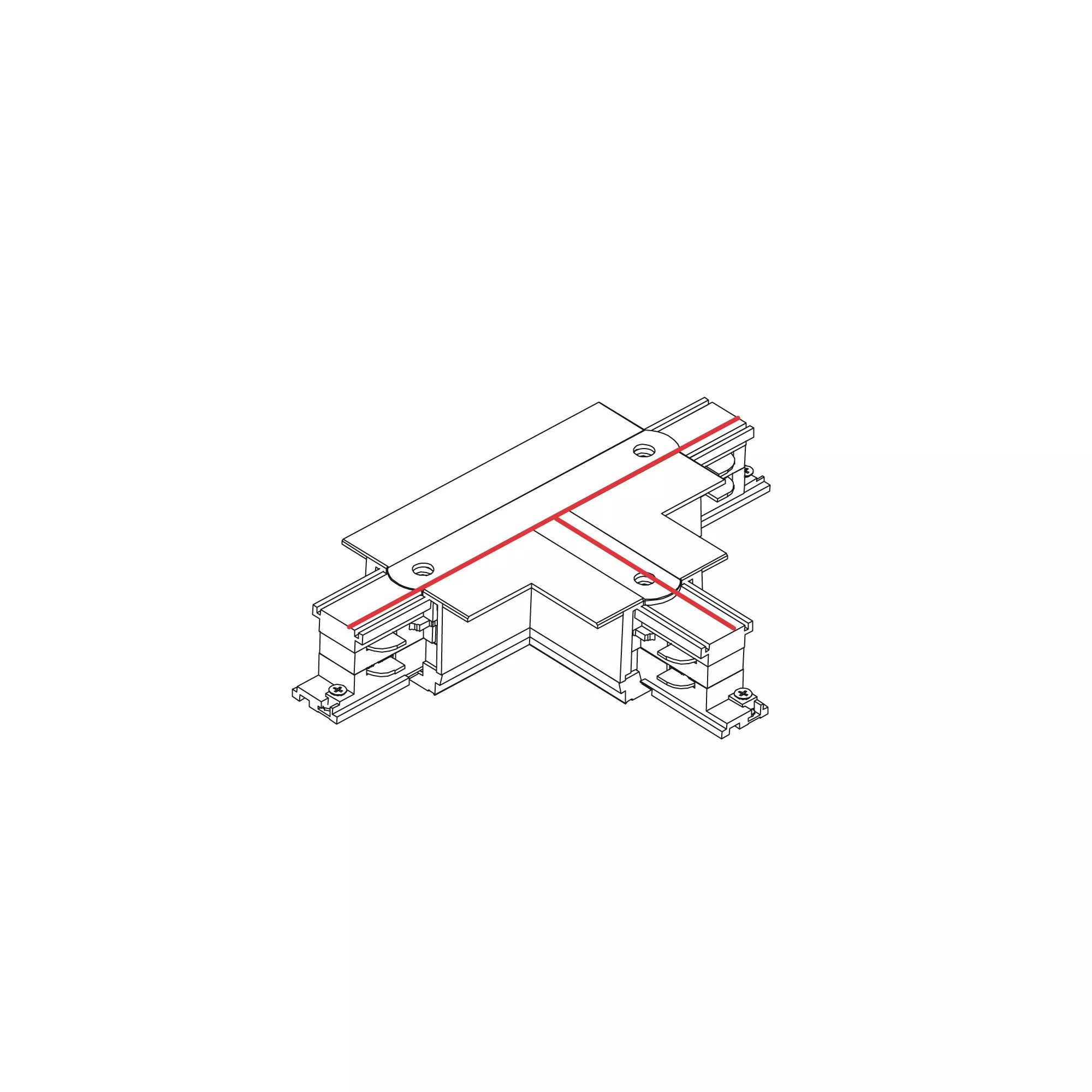 CTLS RECESSED POWER T CONNECTOR LEFT 2 (T-L2)