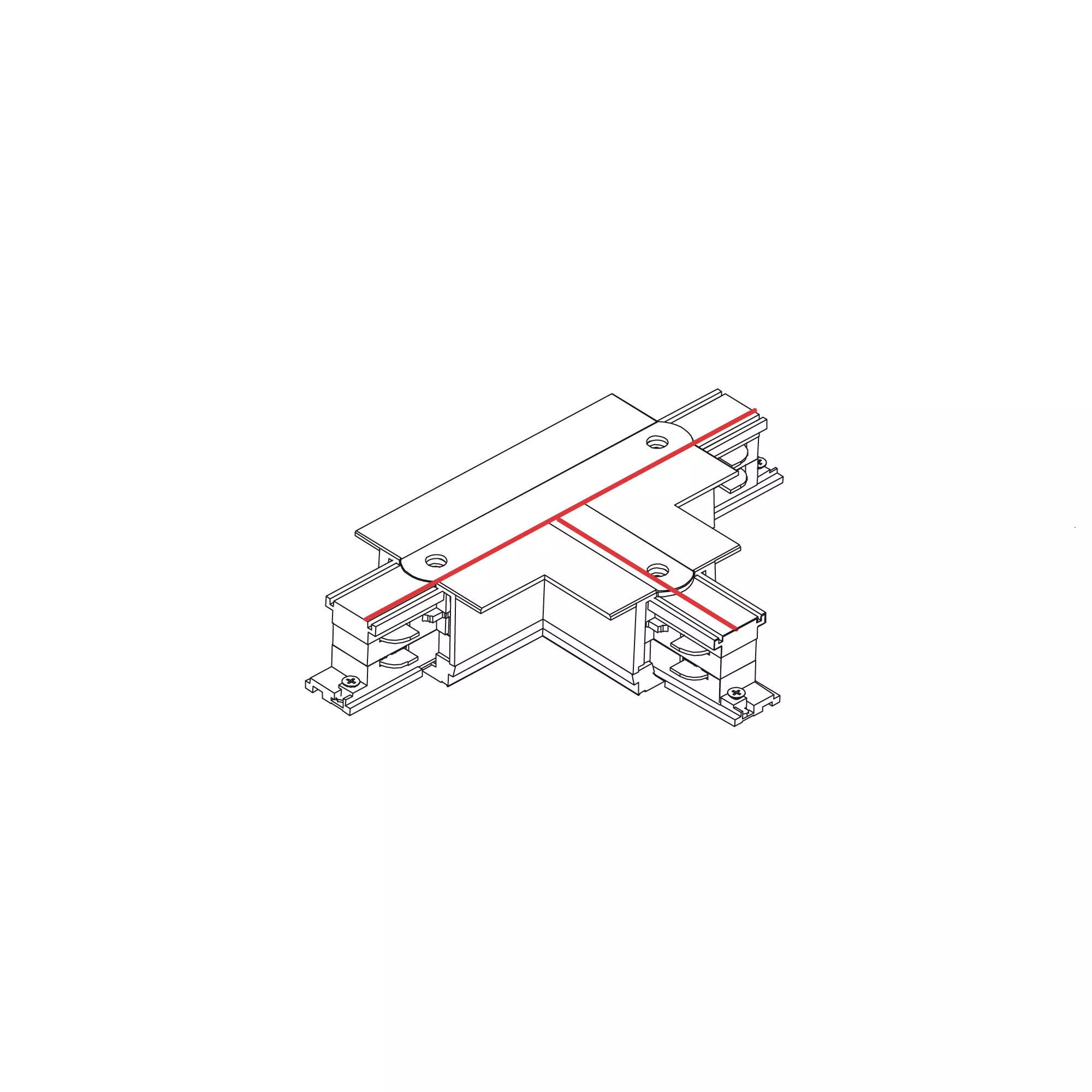 CTLS RECESSED POWER T CONNECTOR, RIGHT 1 (T-R1)