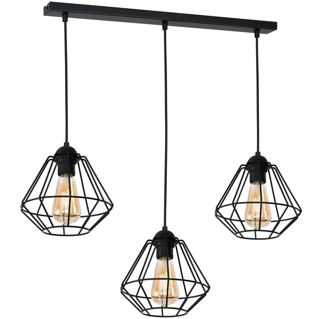 LAMPA WISZĄCA COLIN BLACK 3XE27