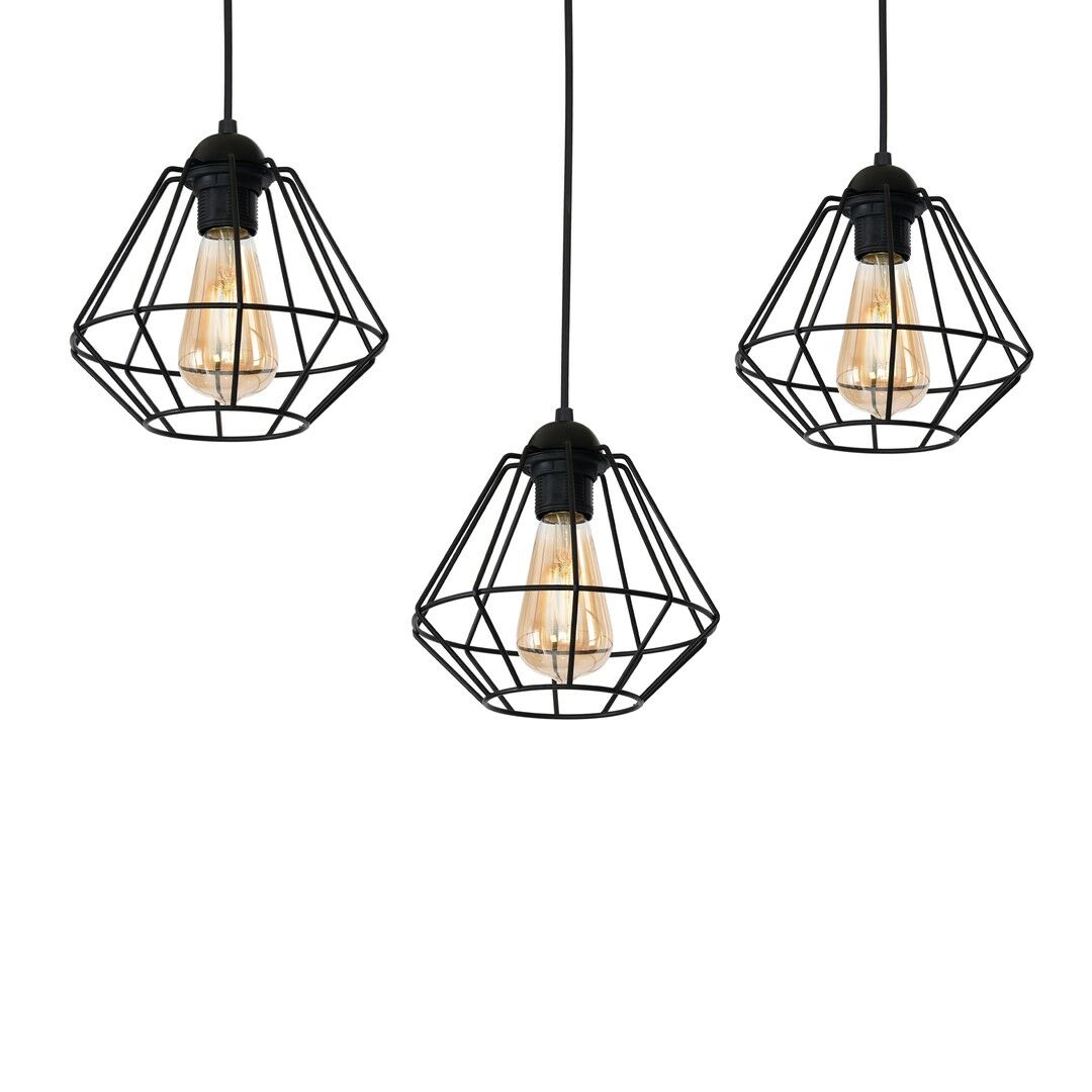 LAMPA WISZĄCA COLIN BLACK 3XE27