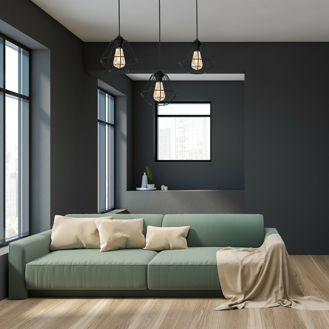 LAMPA WISZĄCA COLIN BLACK 3XE27
