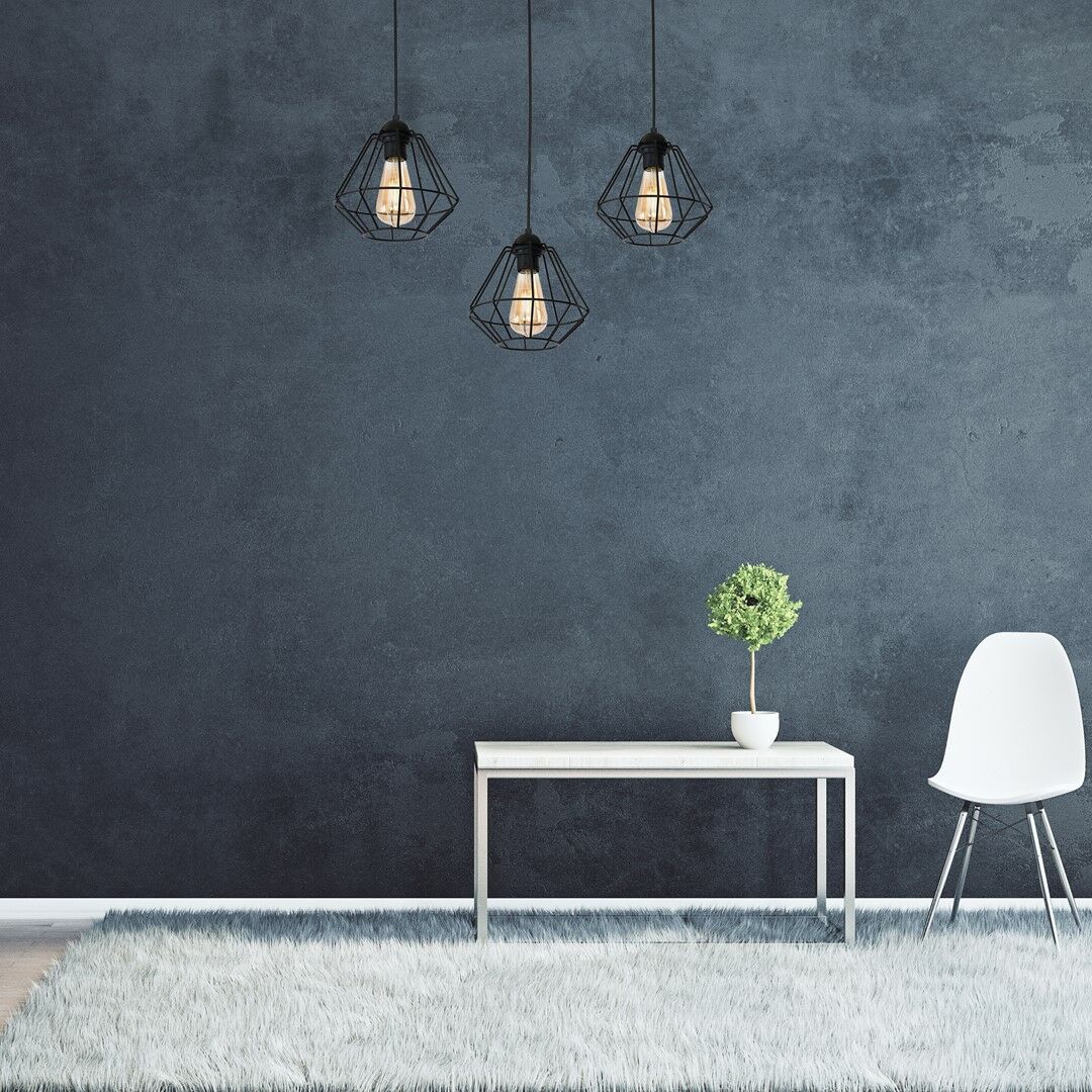 LAMPA WISZĄCA COLIN BLACK 3XE27