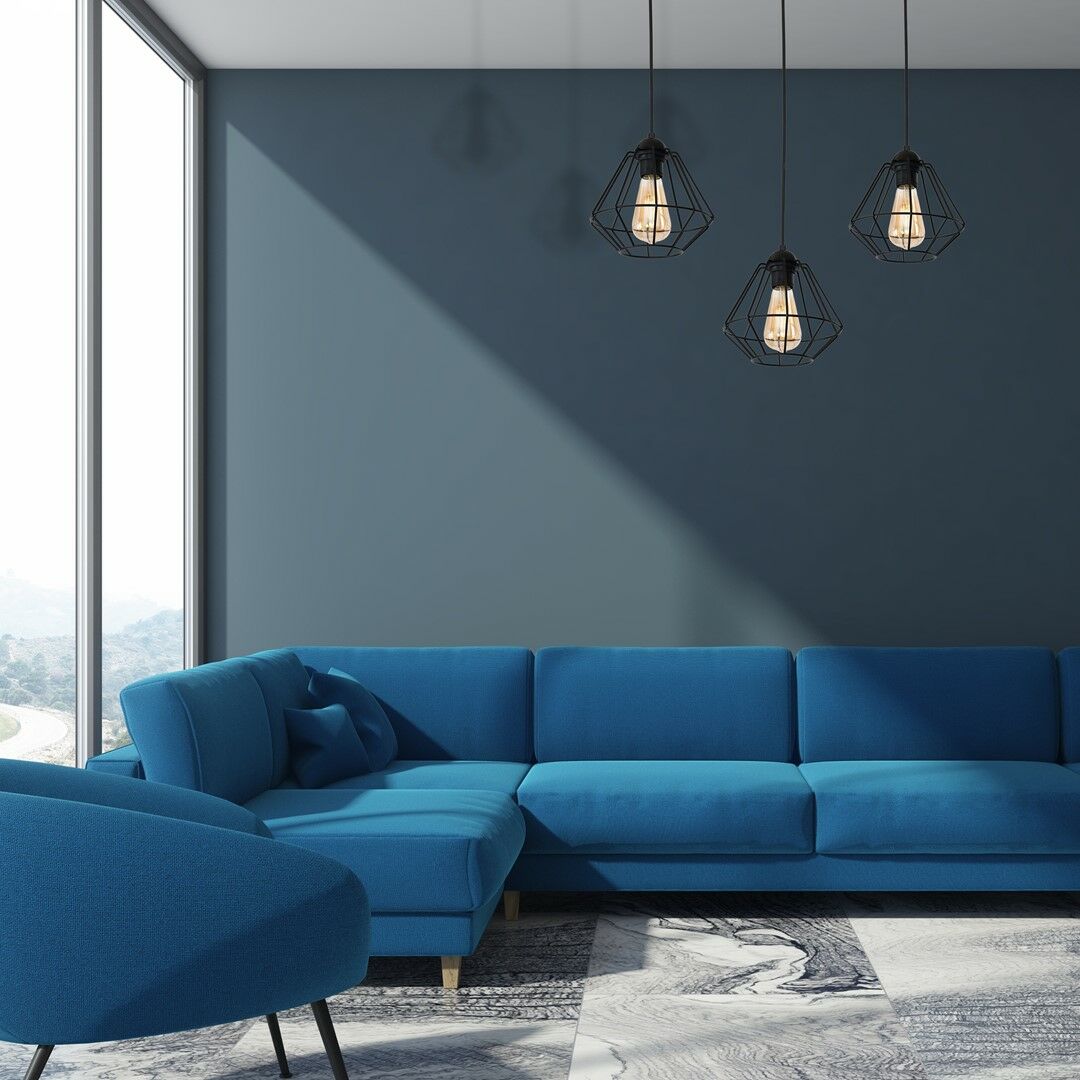 LAMPA WISZĄCA COLIN BLACK 3XE27