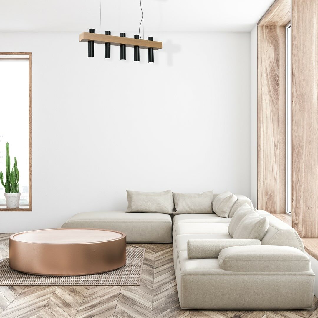 LAMPA WISZĄCA WEST BLACK 5XGU10