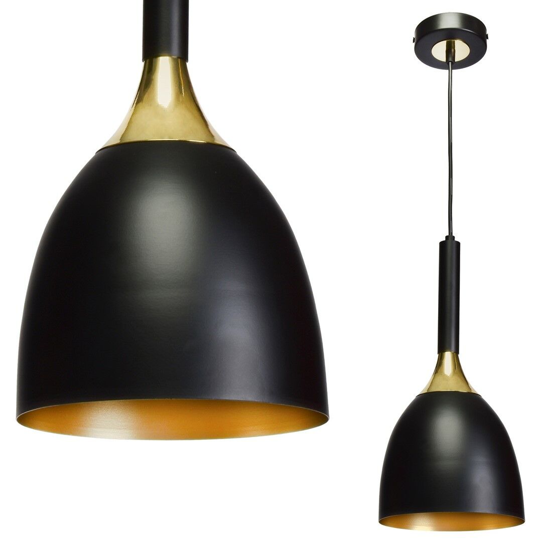LAMPA WISZĄCA CLARK BLACK/GOLD 1XE27