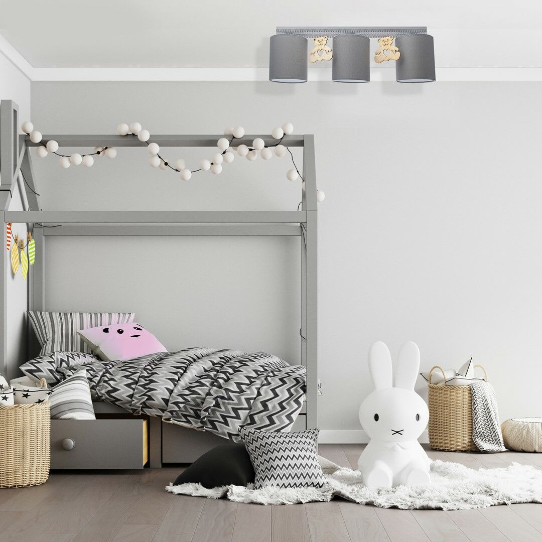 LAMPA SUFITOWA MIŚ 3XE27