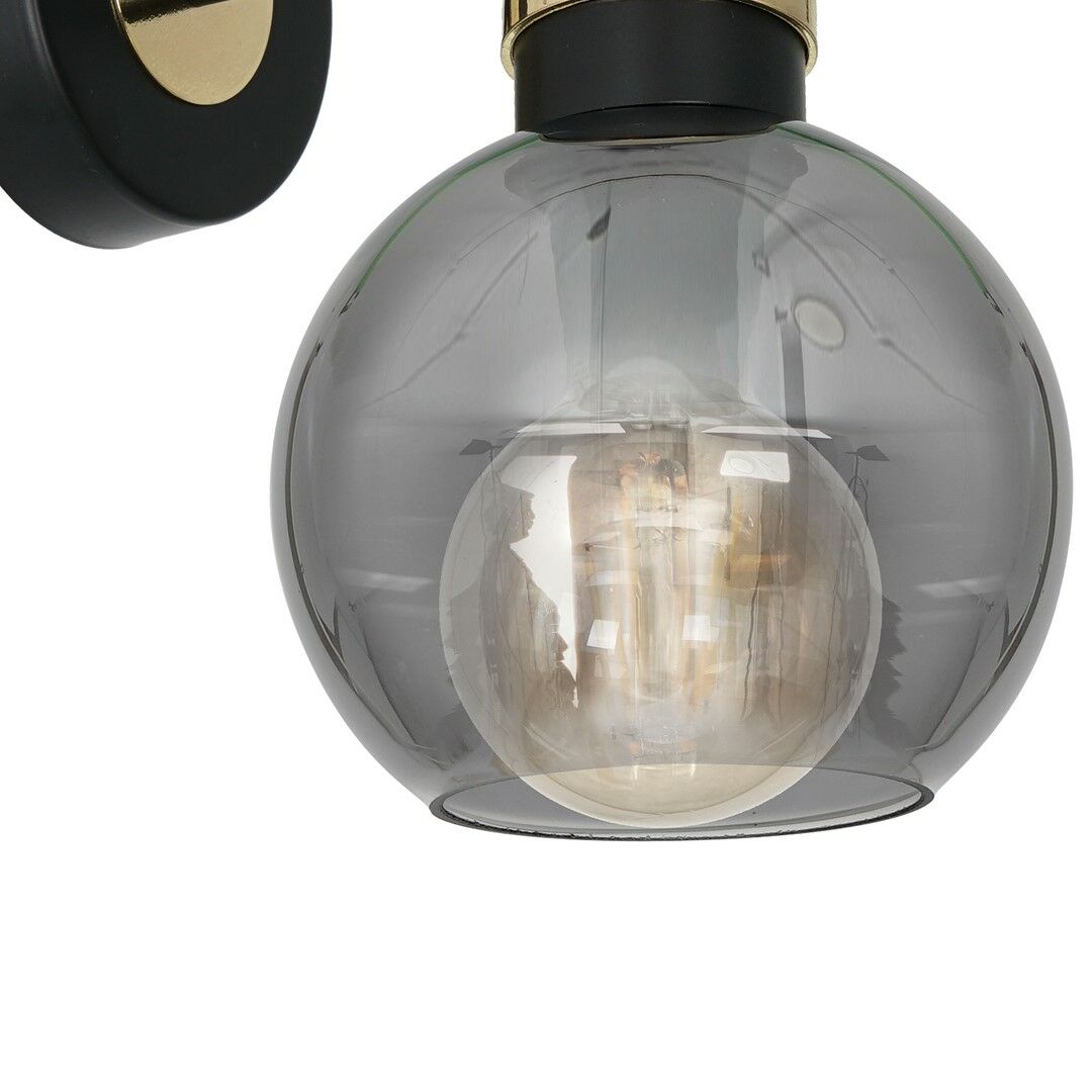 KINKIET OMEGA BLACK/GOLD 1XE27