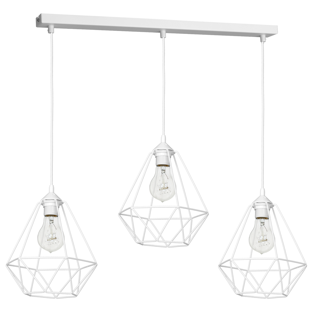 LAMPA WISZĄCA BASKET WHITE 3XE27