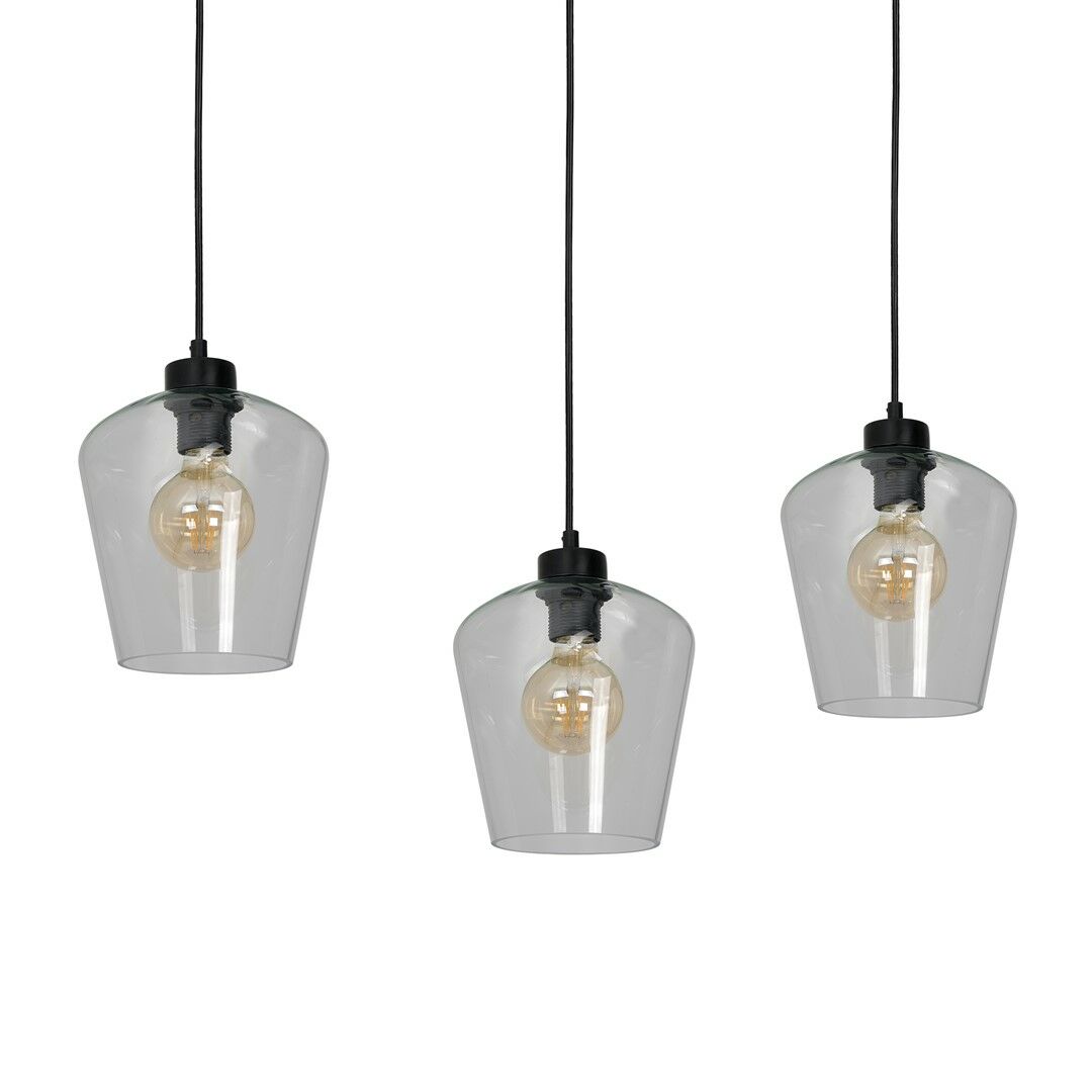 LAMPA WISZĄCA SANTIAGO CLEAR 3XE27