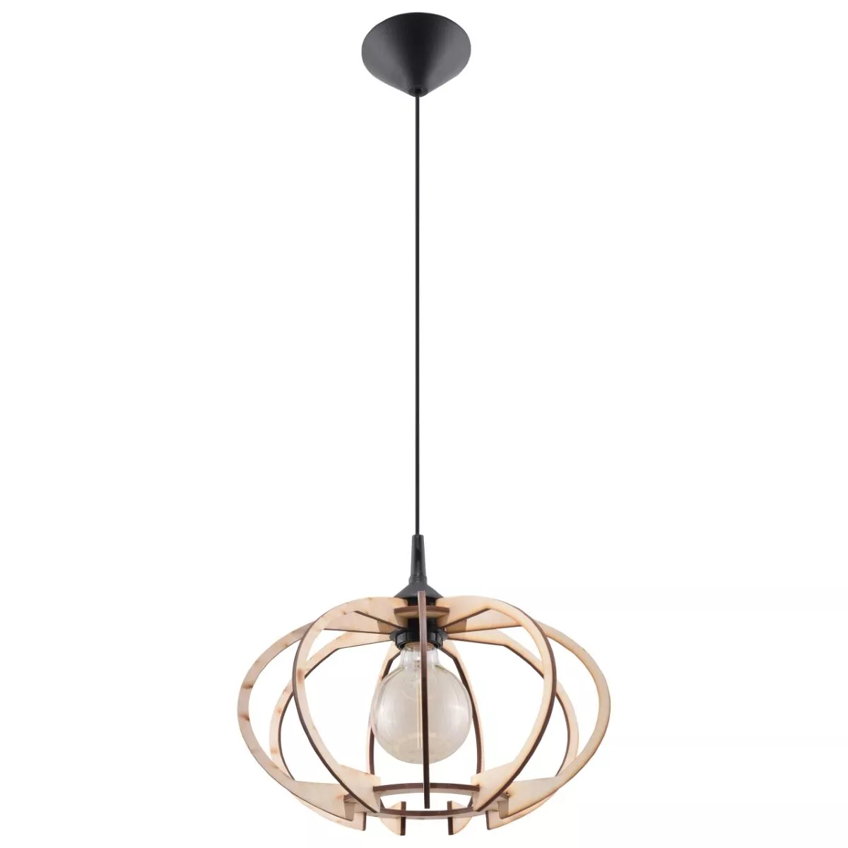 LAMPA WISZĄCA MANDELINO NATURALNE DREWNO