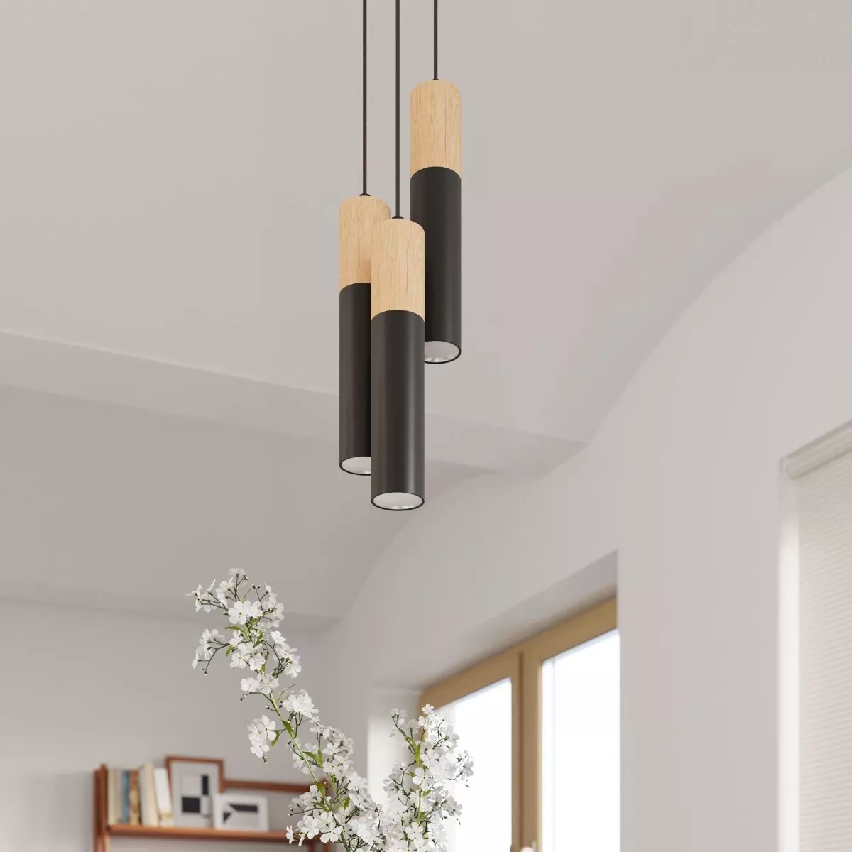 LAMPA WISZĄCA PABLO 2 CZARNA