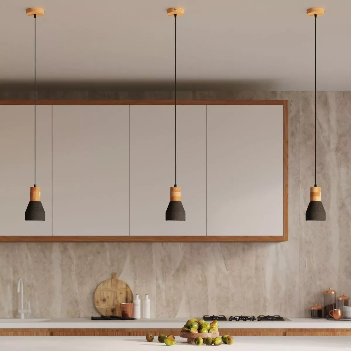 LAMPA WISZĄCA QUBIC CZARNA
