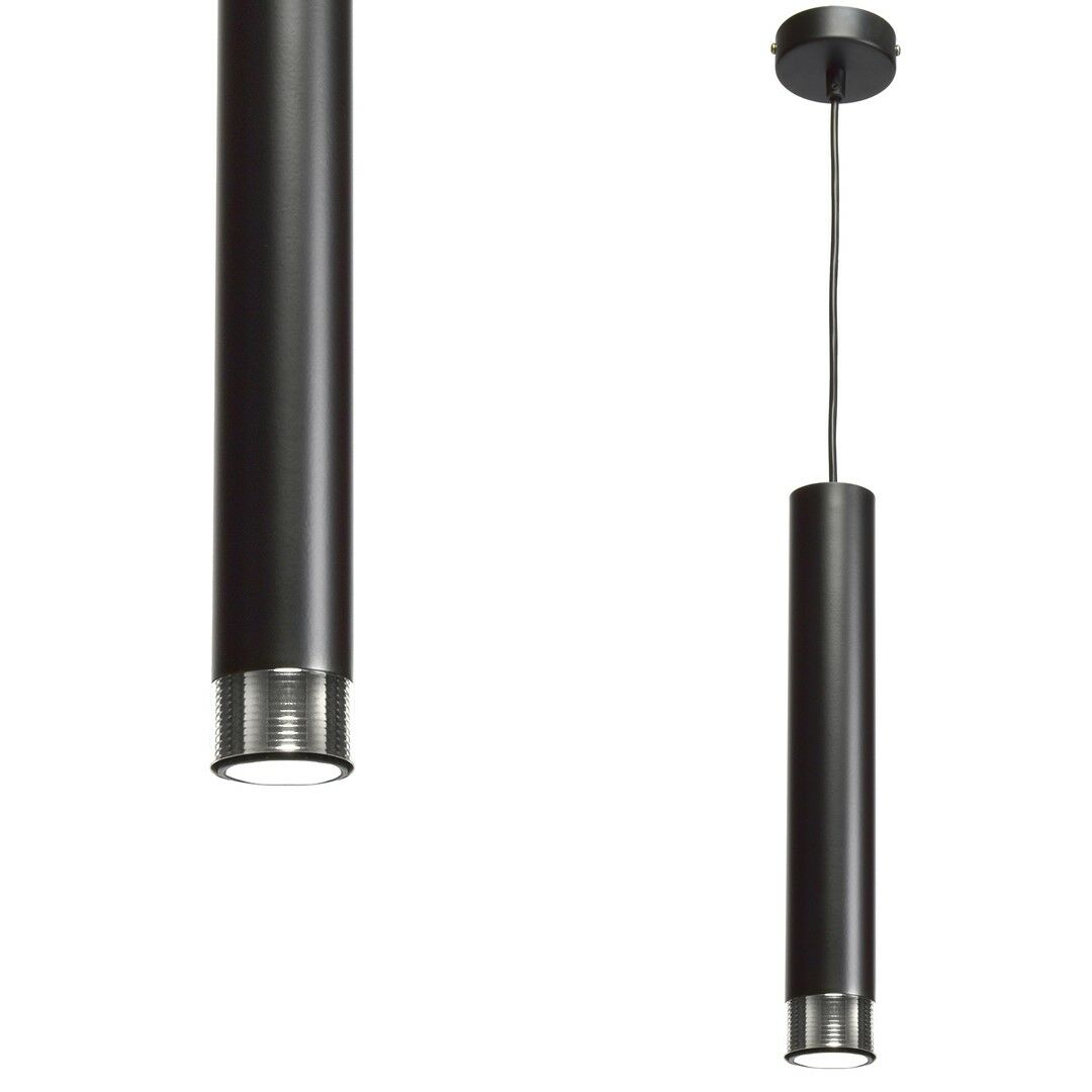Lampa wisząca Dani Czarna/Chrom 1xGU10 MLP6231