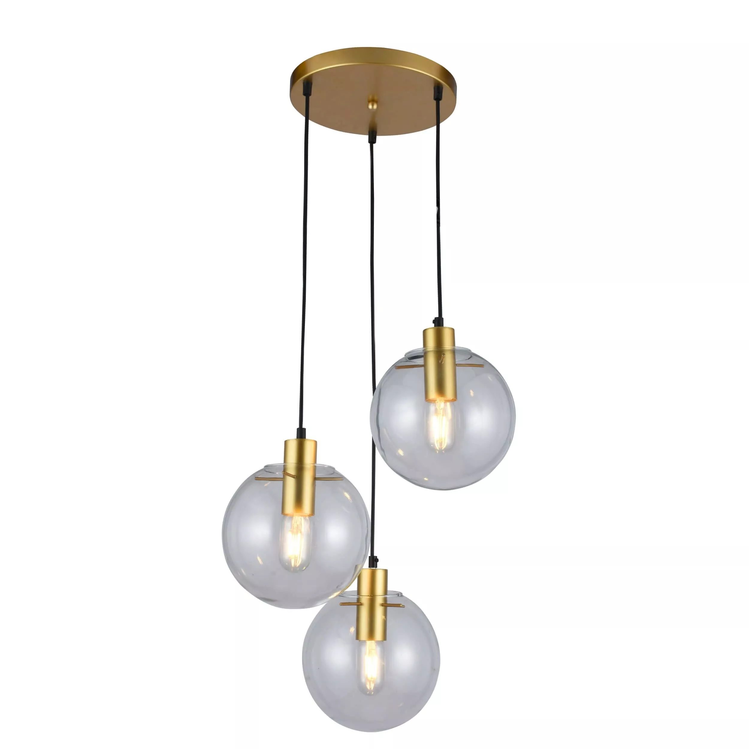 LAMPA WISZĄCA PUERTO 3XE27 ZŁOTA LP-004/3P GD