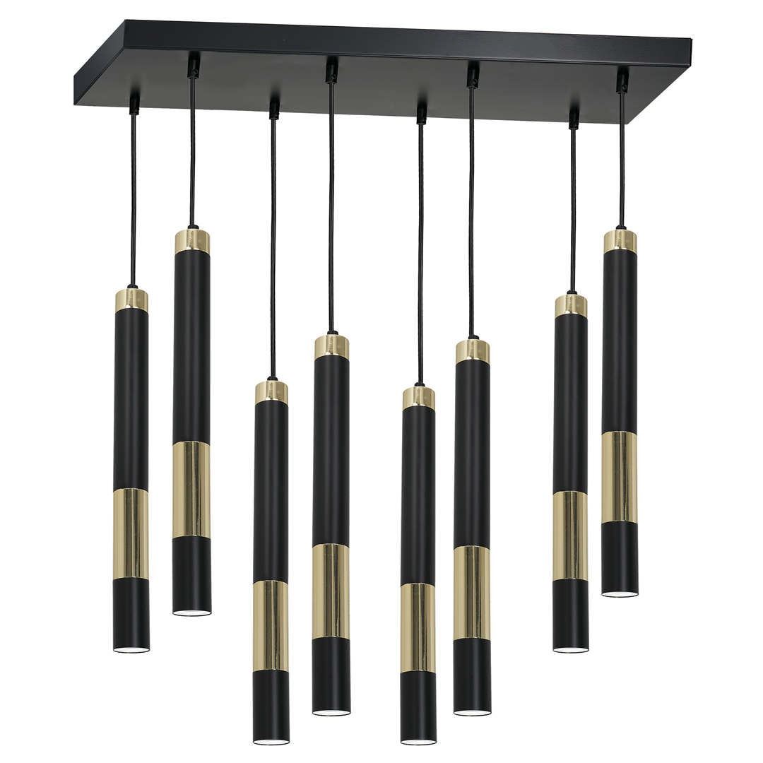 Lampa sufitowa Dallas Złota 8xMini GU10 MLP6551