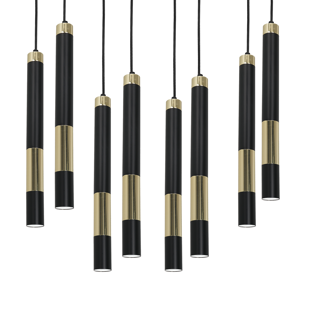Lampa sufitowa Dallas Złota 8xMini GU10 MLP6551
